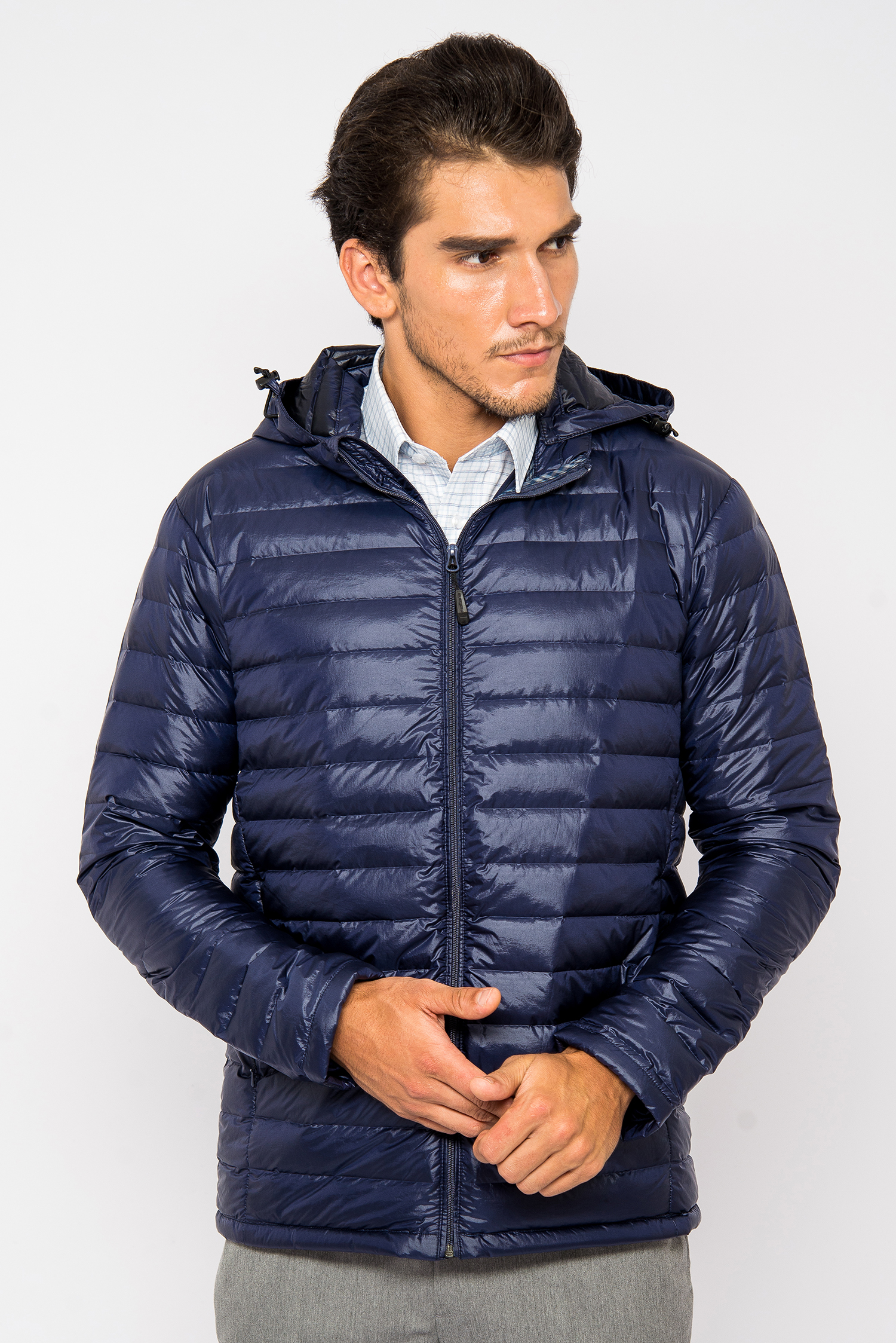 Áo Jacket Lông Vũ Màu Xanh Đậm