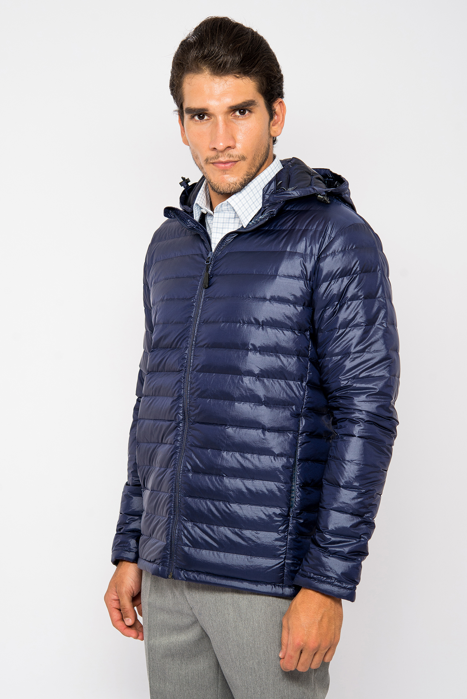Áo Jacket Lông Vũ Màu Xanh Đậm