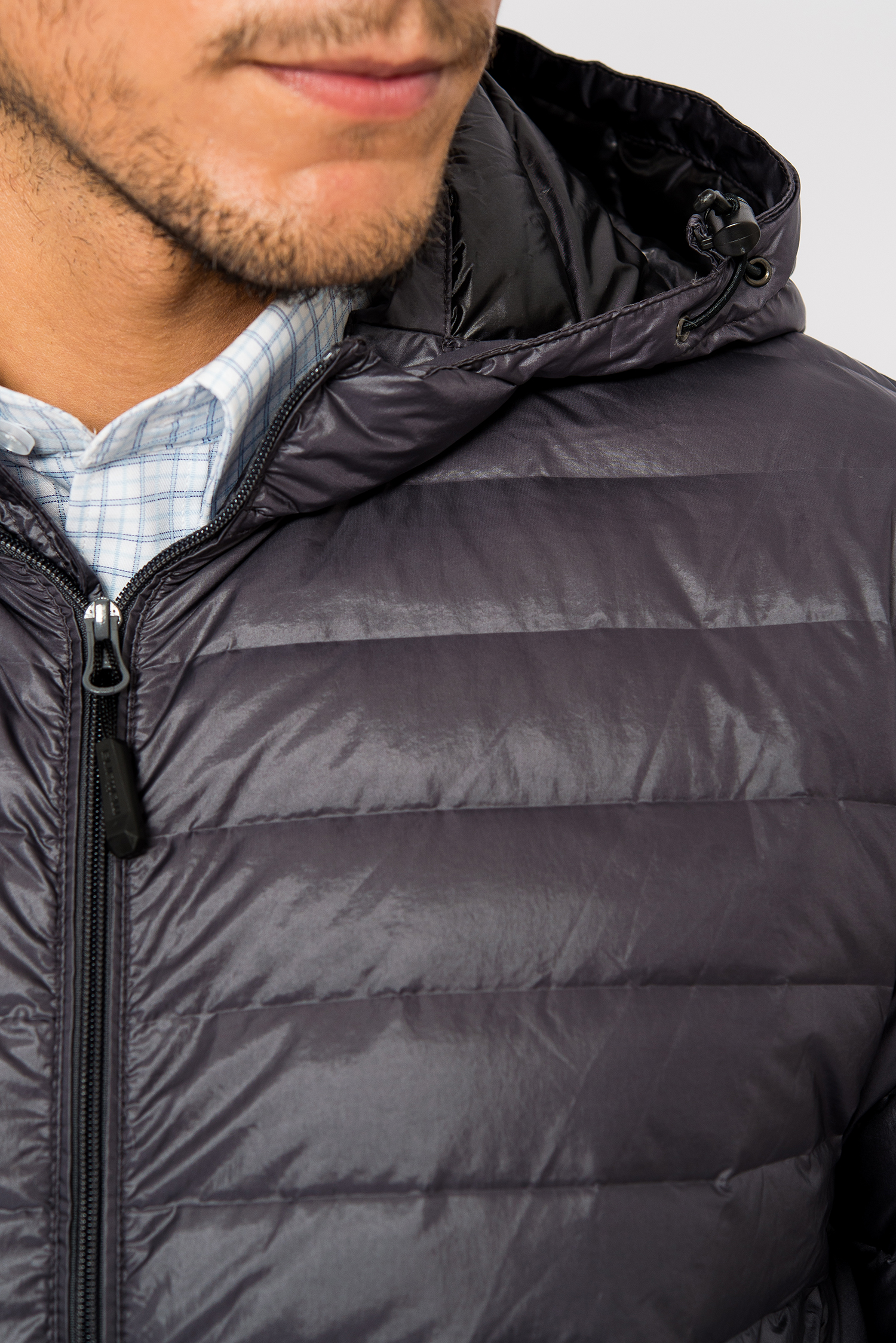 Áo Jacket Lông Vũ Màu Xám Đen