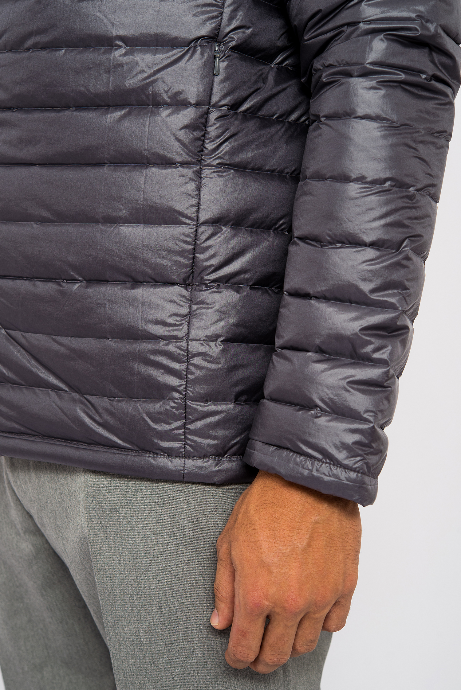 Áo Jacket Lông Vũ Màu Xám Đen