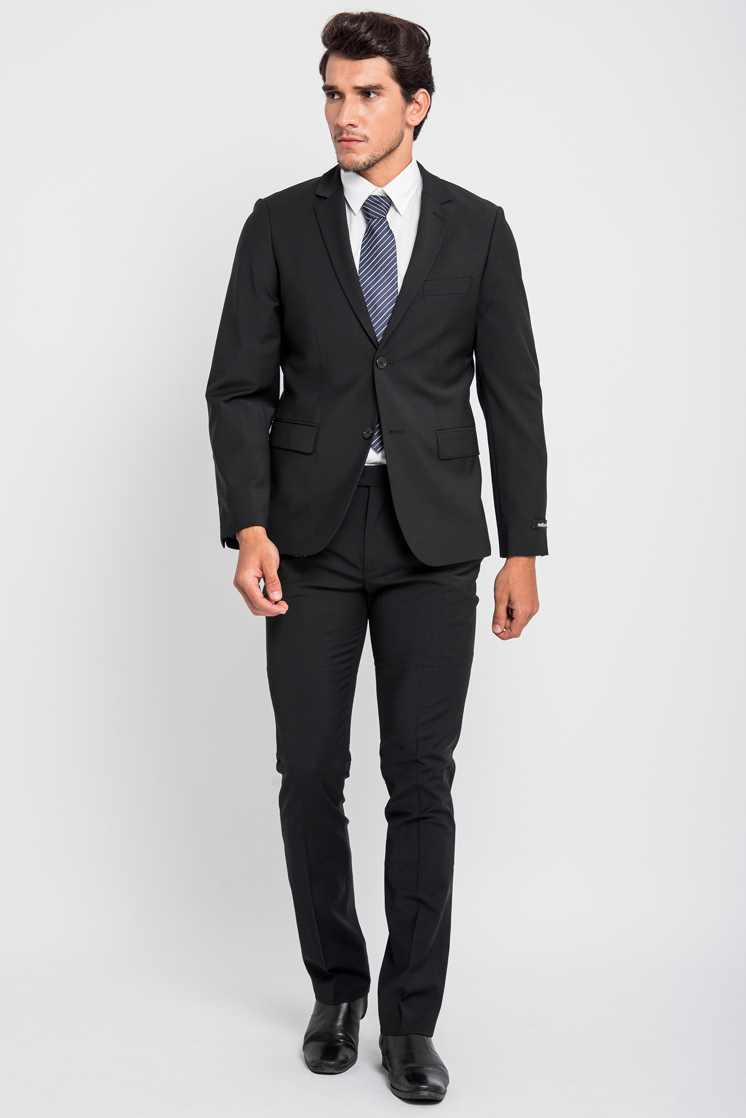 Bộ Veston Nam Xanh Đen Trơn Slim Fit - HẾT HÀNG