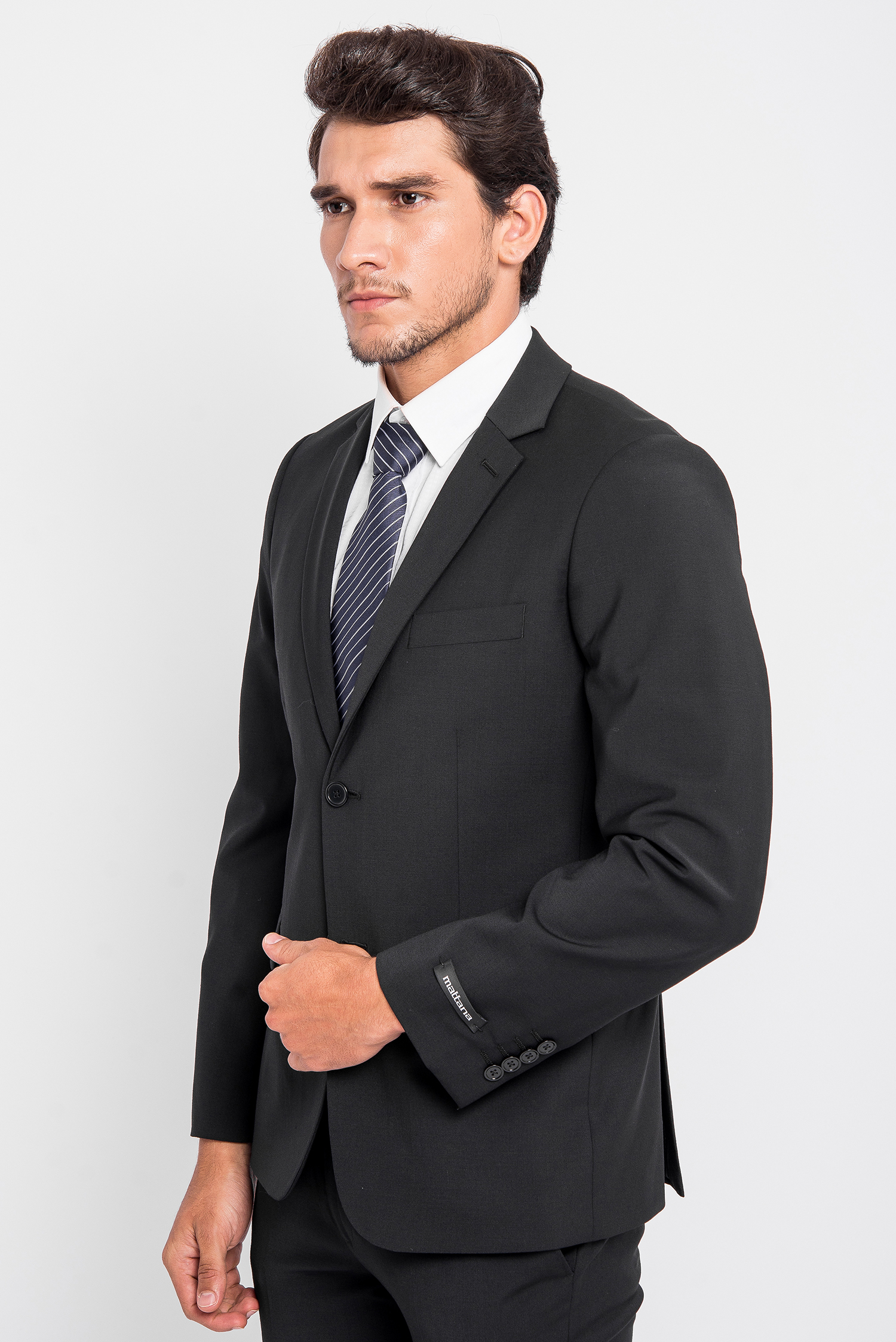 Bộ Veston Nam Xanh Đen Trơn Slim Fit - HẾT HÀNG