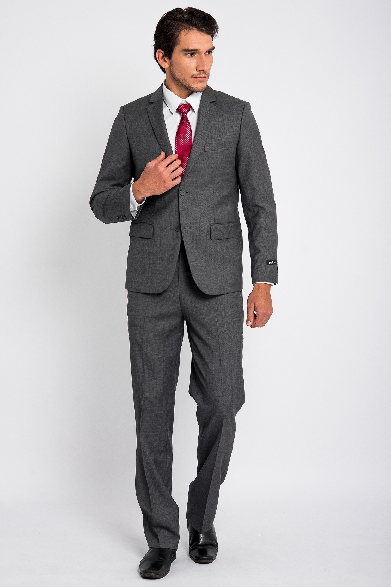 Bộ Veston Nam Xám Đen Vân Classic Fit - HẾT HÀNG