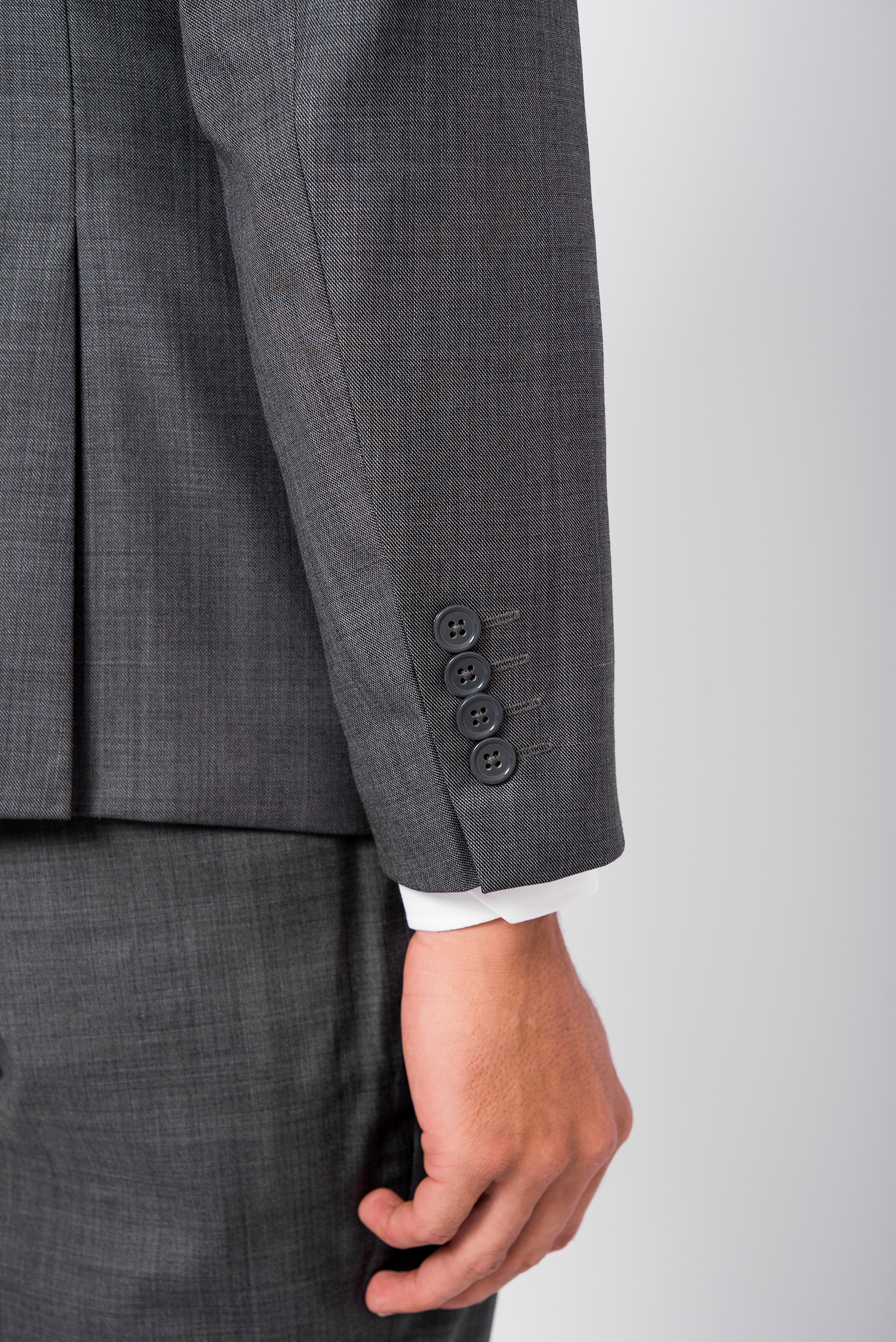 Bộ Veston Nam Xám Đen Vân Classic Fit - HẾT HÀNG