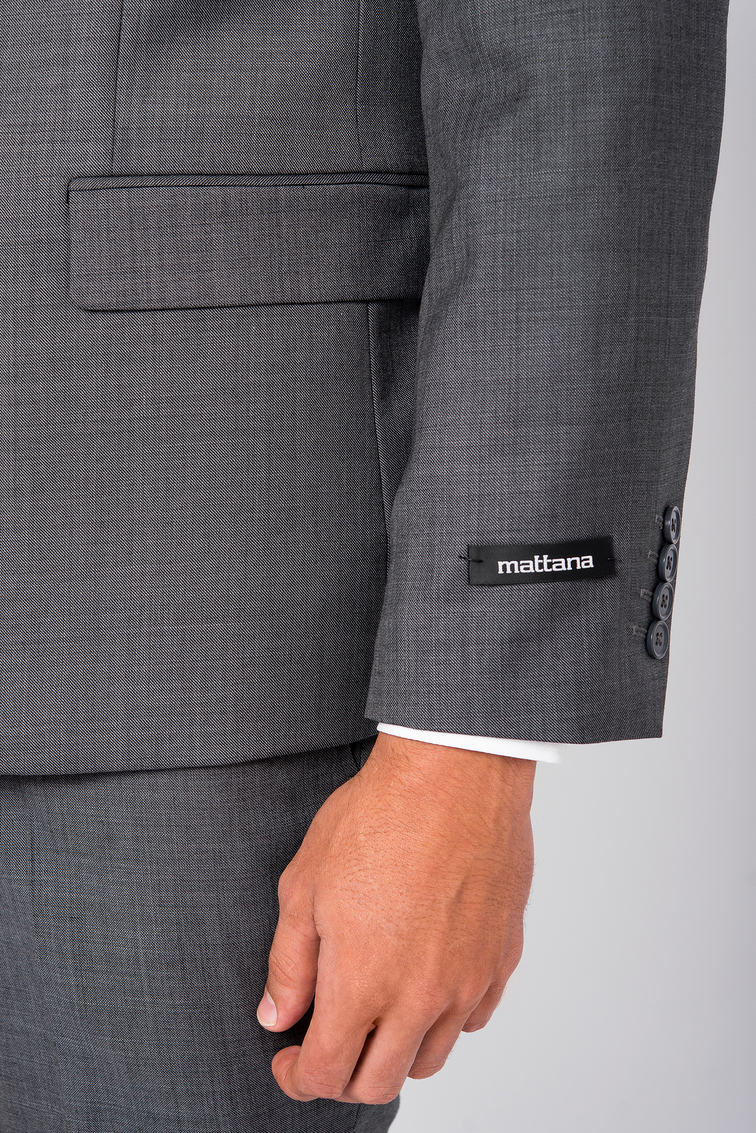 Bộ Veston Nam Xám Đen Vân Classic Fit - HẾT HÀNG