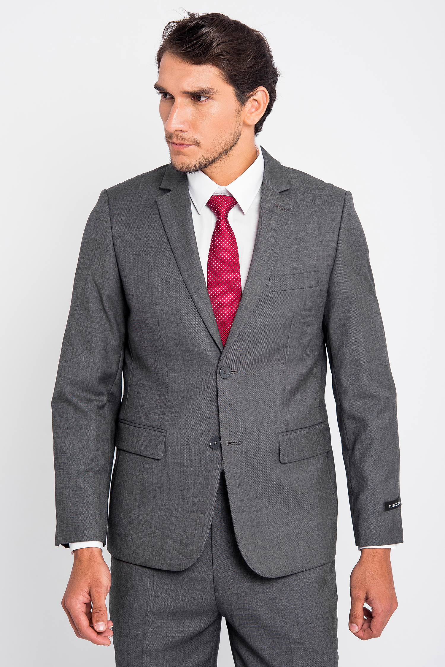 Bộ Veston Nam Xám Đen Vân Classic Fit - HẾT HÀNG