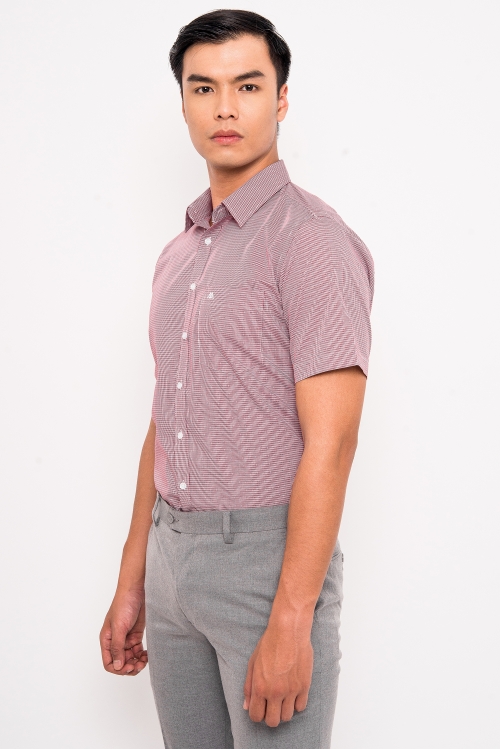 Sơ Mi nam ngắn tay caro đỏ - HẾT HÀNG