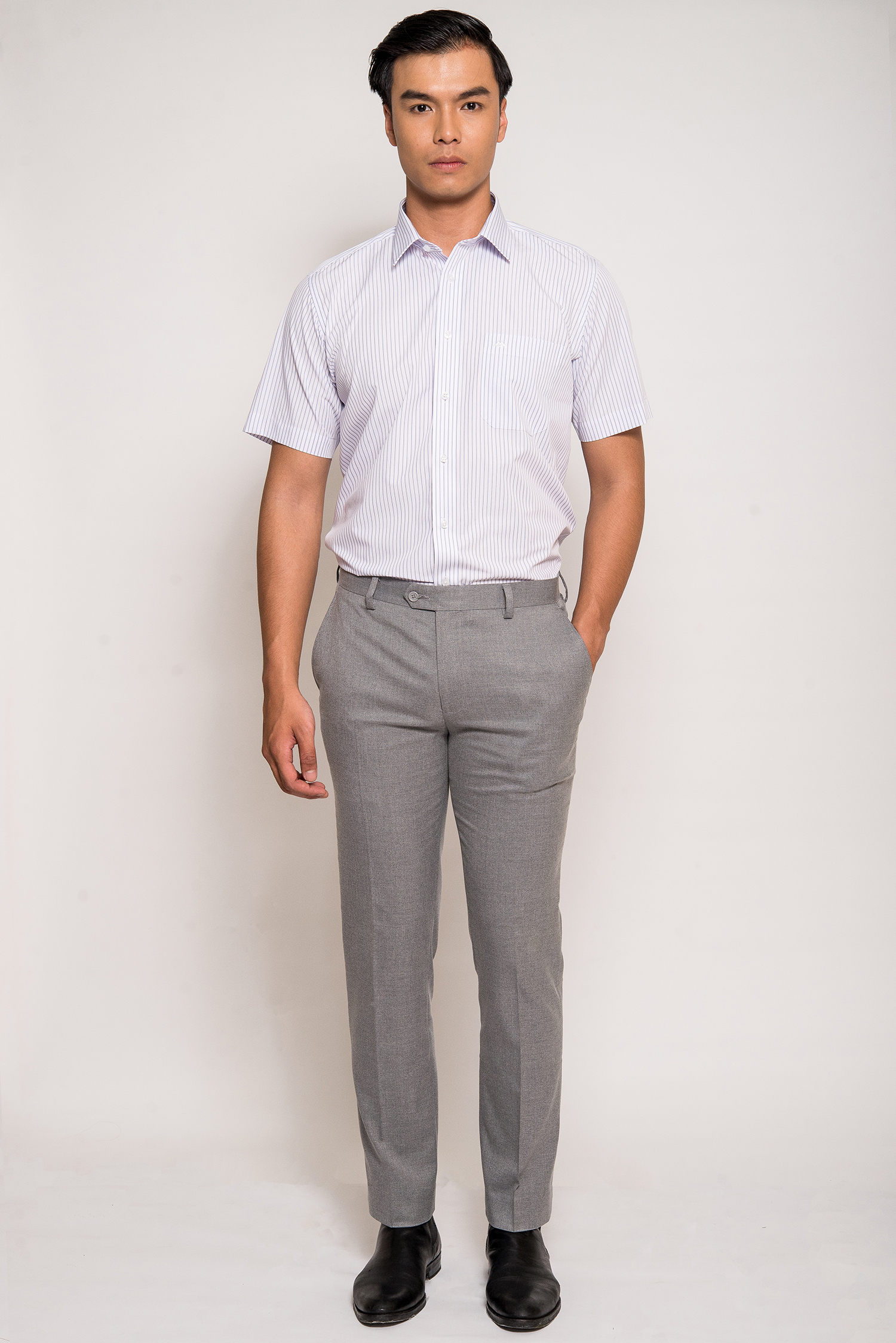 Áo Sơ mi nam ngắn tay - Classic fit - HẾT HÀNG