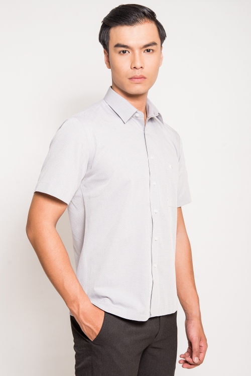 Sơ mi nam casual vạt ngang hồng nhạt - HẾT HÀNG