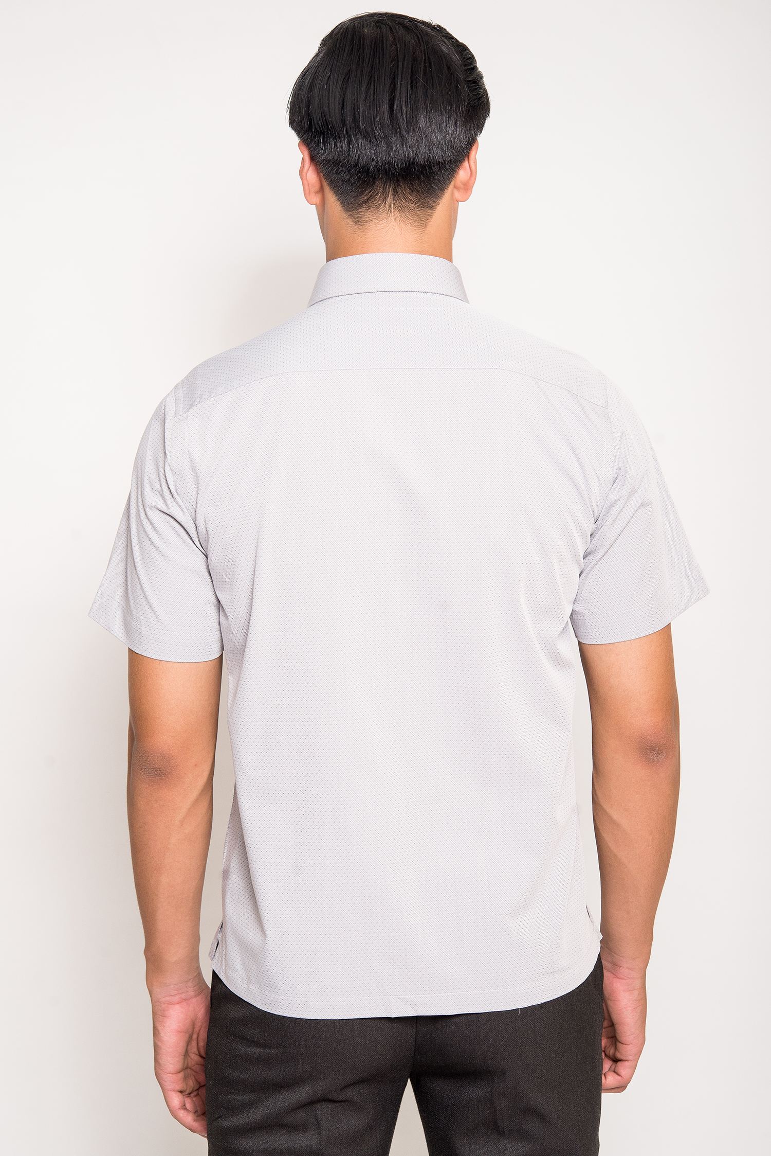 Sơ mi nam casual vạt ngang hồng nhạt - HẾT HÀNG
