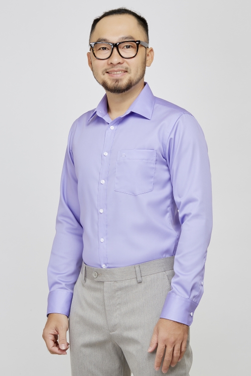 Sơ mi Dài tay- tím nhạt Slim fit - HẾT HÀNG
