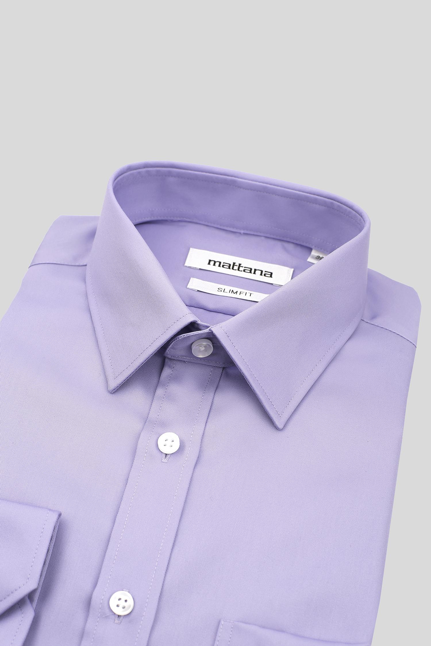 Sơ mi Dài tay- tím nhạt Slim fit - HẾT HÀNG