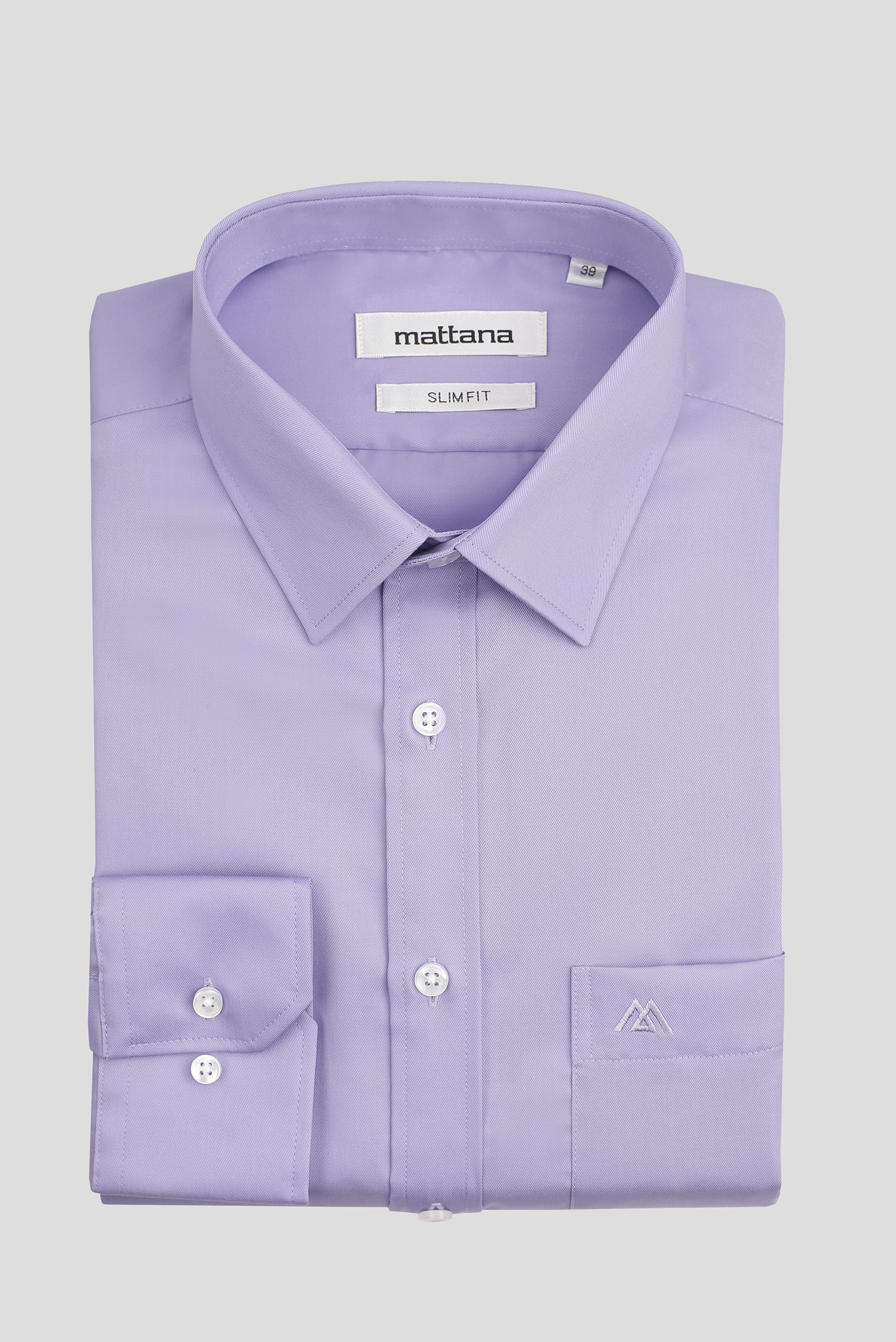 Sơ mi Dài tay- tím nhạt Slim fit - HẾT HÀNG