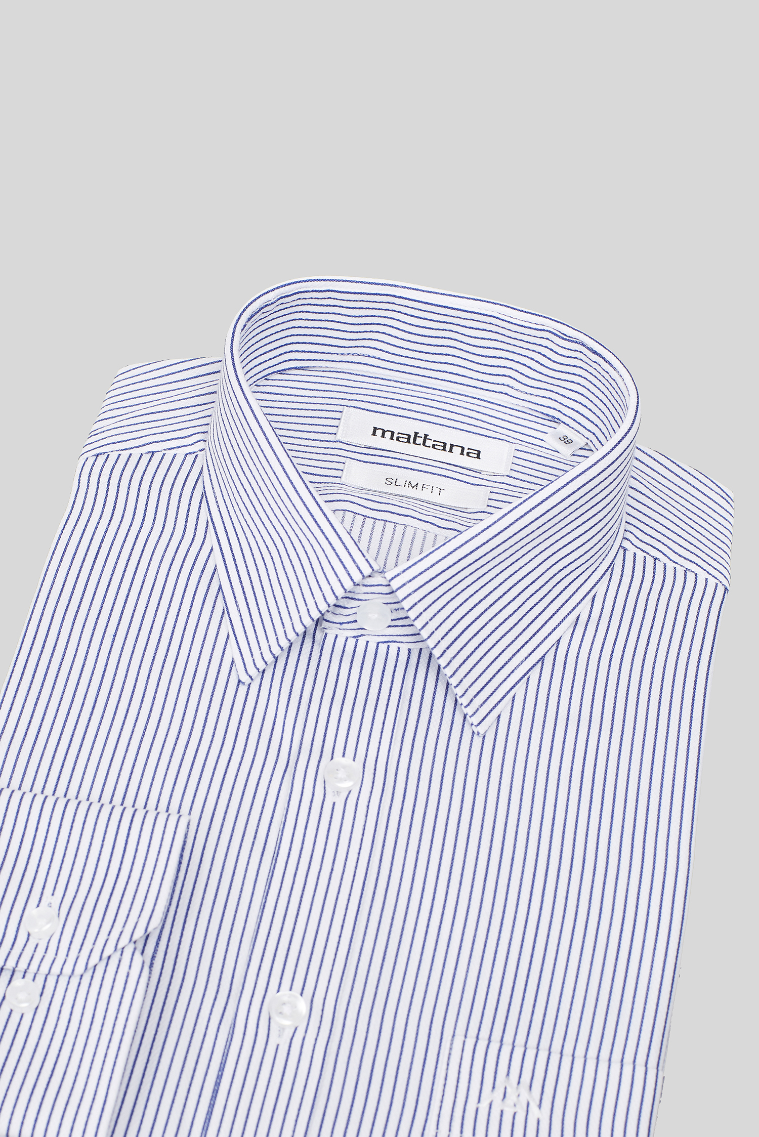 Áo sơ mi trắng sọc xanh Slim Fit - HẾT HÀNG