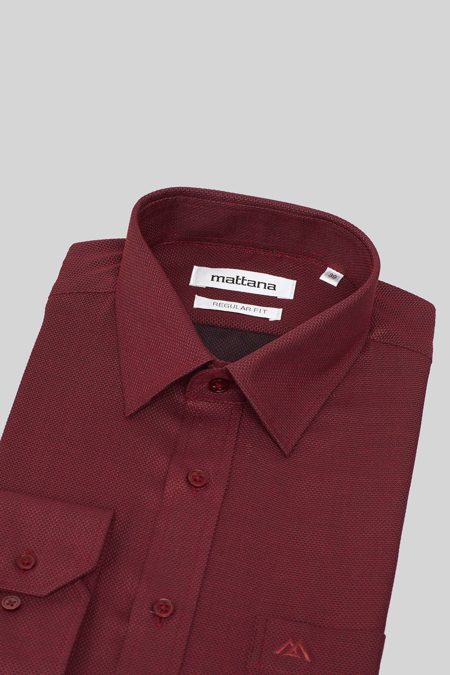 Áo sơ mi dài tay Regular fit màu đỏ- HẾT HÀNG