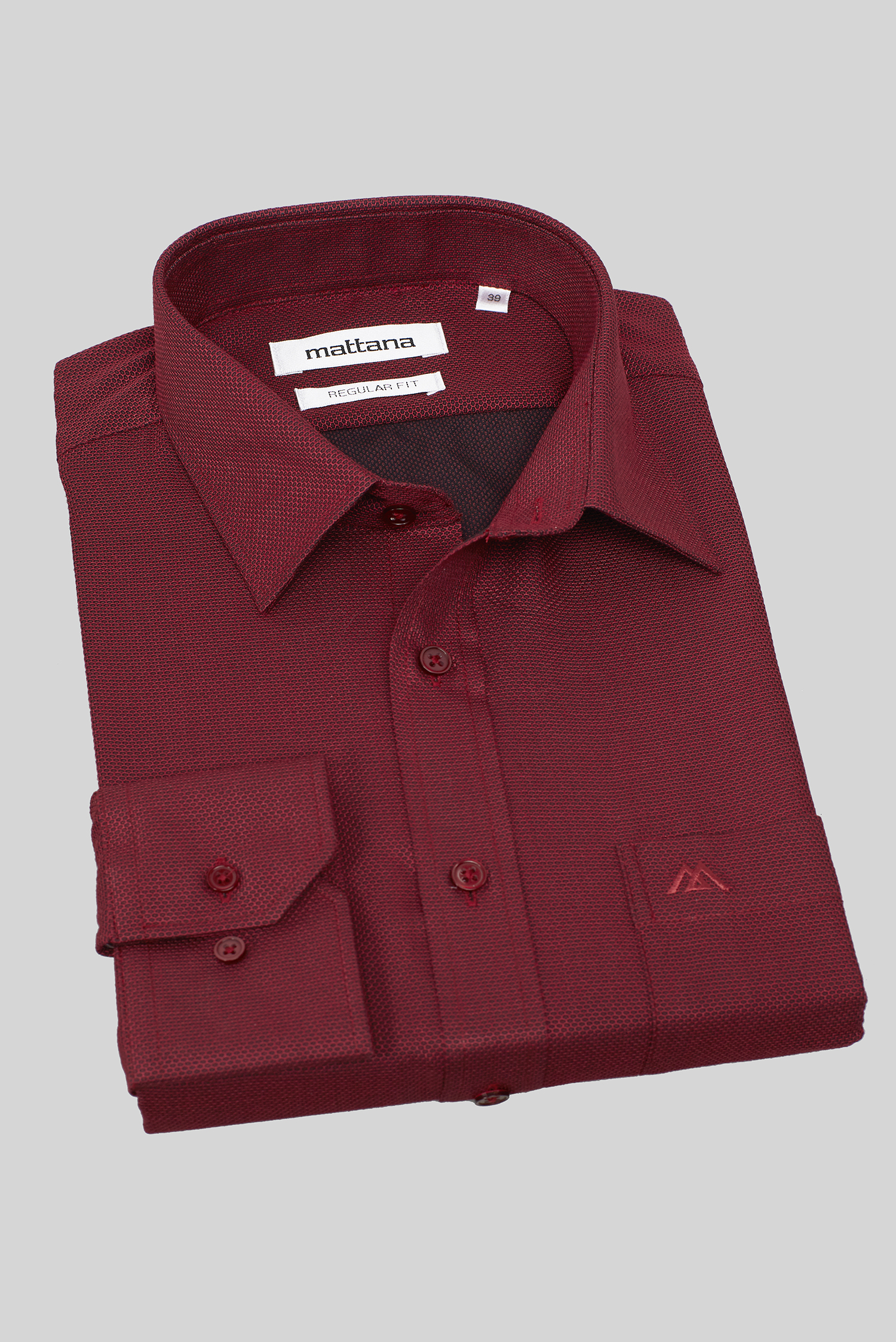 Áo sơ mi dài tay Regular fit màu đỏ- HẾT HÀNG