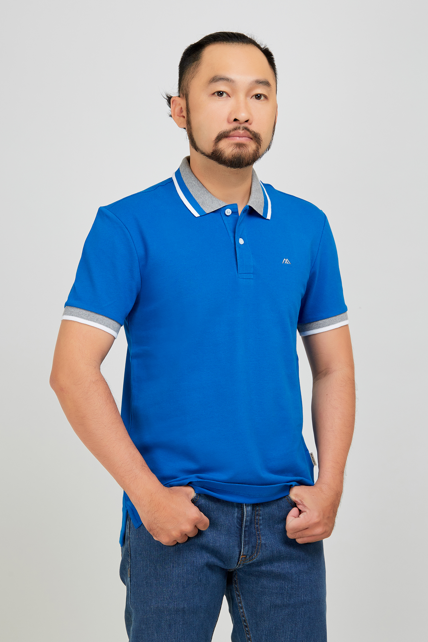 Áo thun nam Slim Fit xanh  - HẾT HÀNG