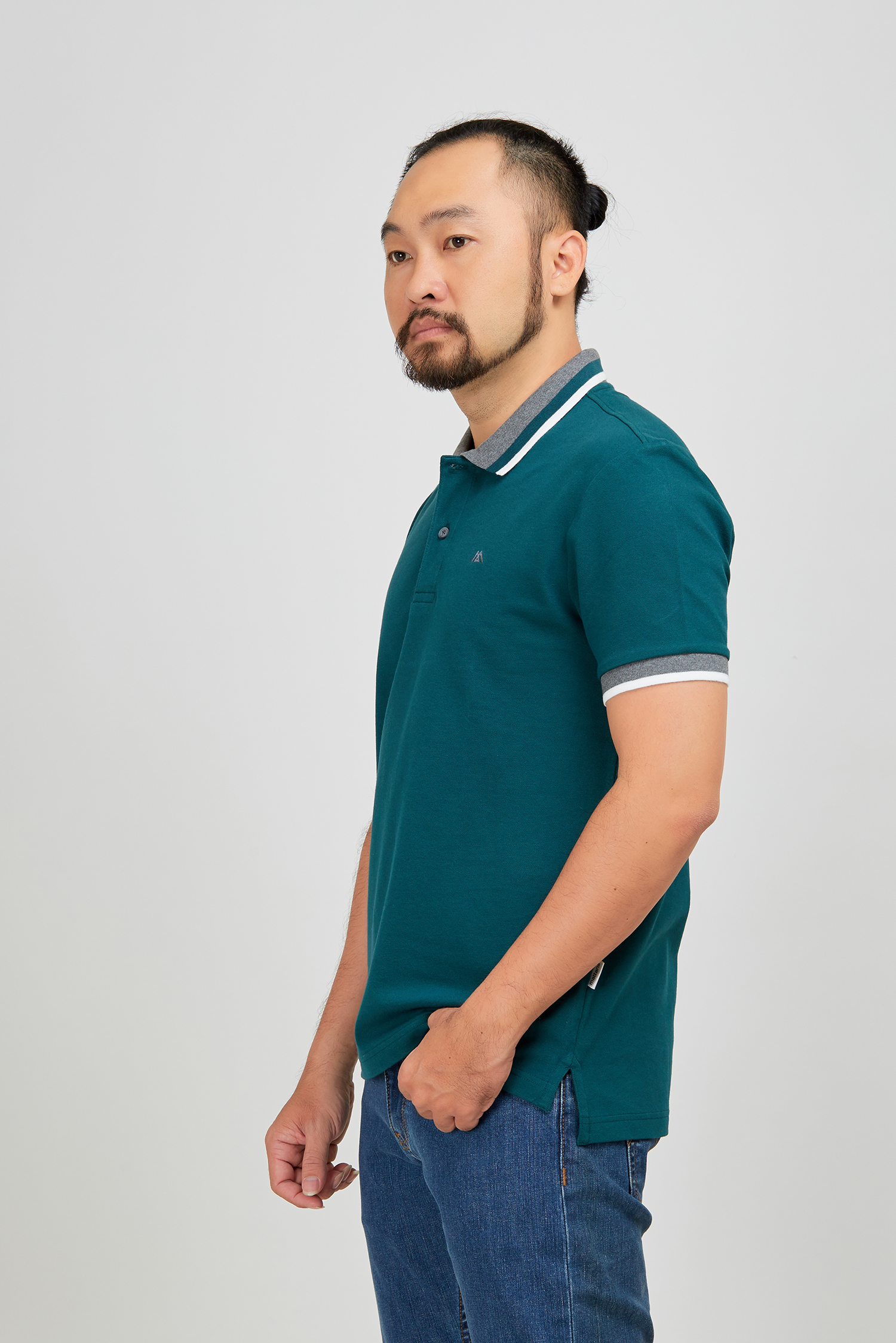 Áo thun nam Slim Fit xanh - HẾT HÀNG