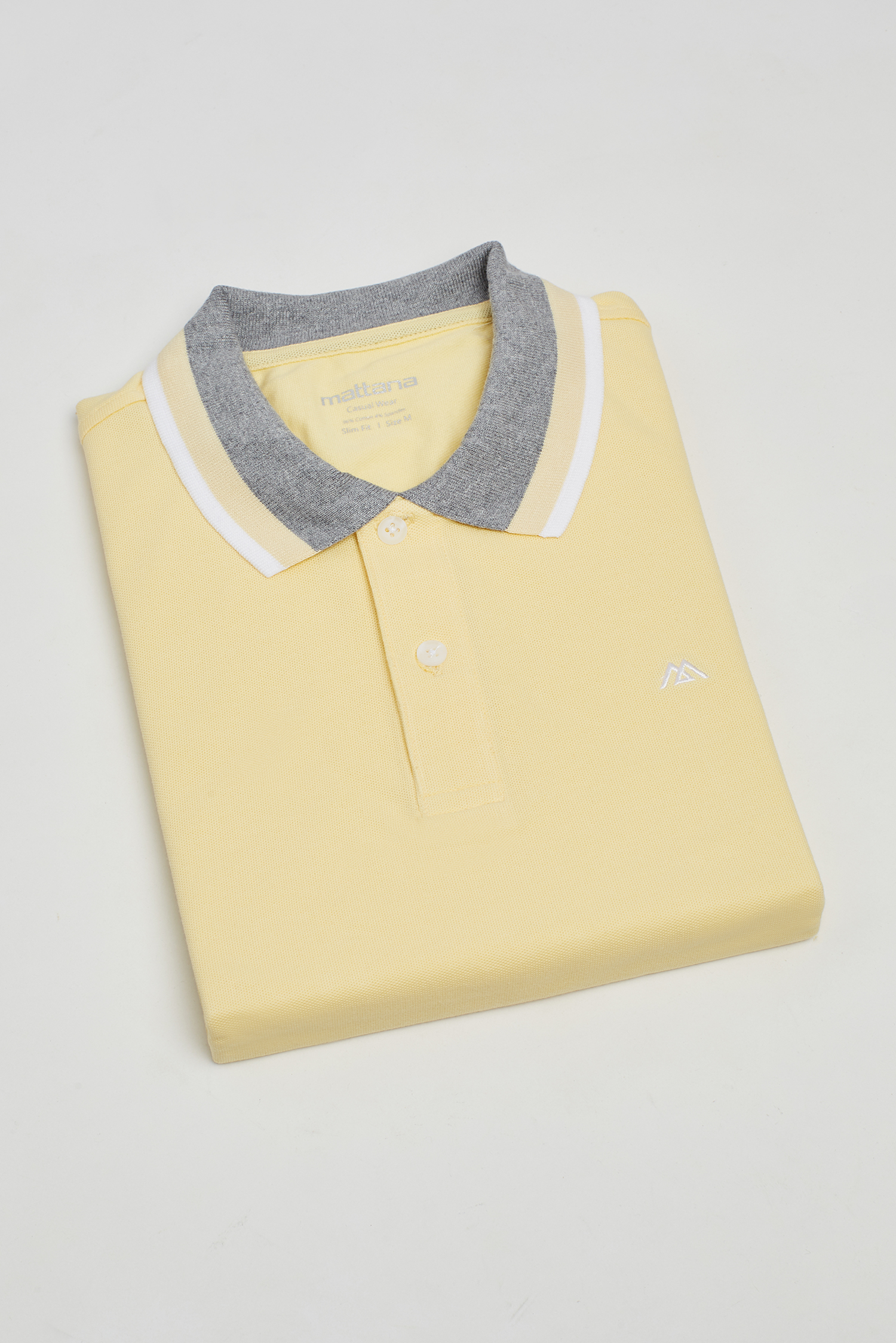 Áo thun nam Slim Fit ngắn tay vàng - HẾT HÀNG