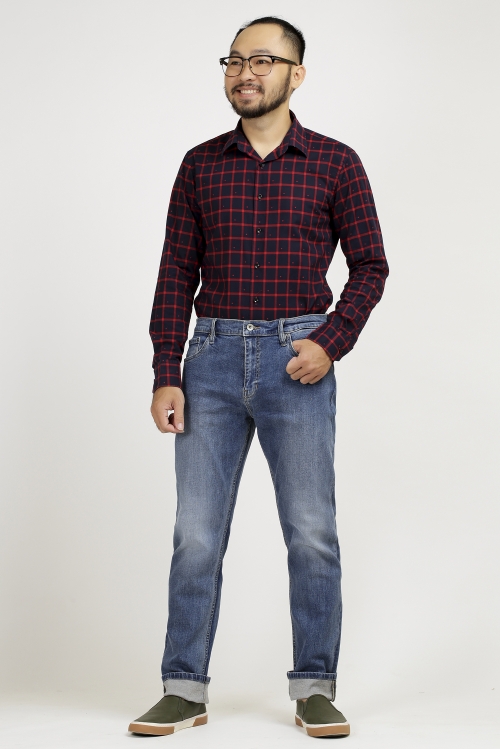 Quần Jeans  Slim Fit xanh  - HẾT HÀNG