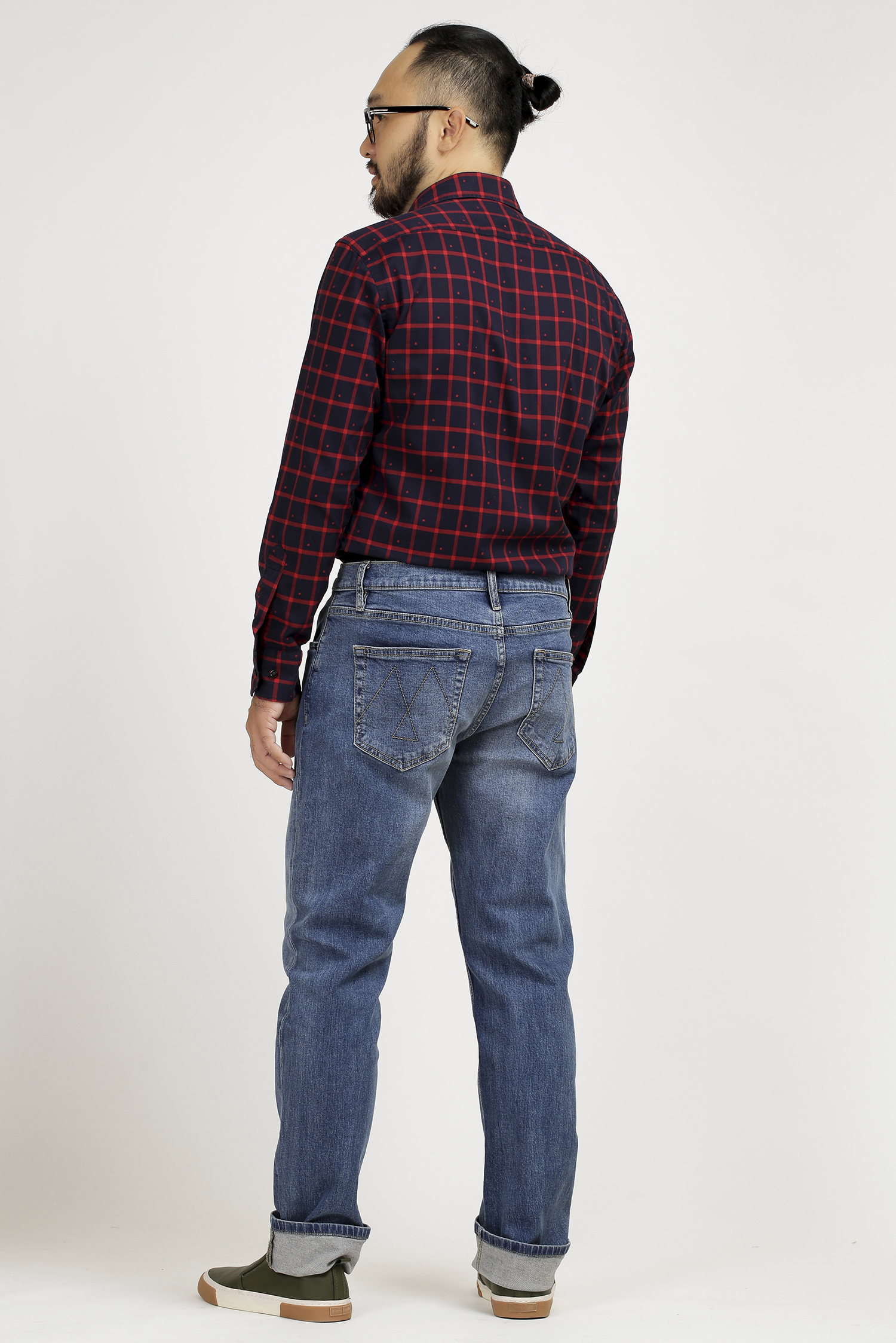 Quần Jeans  Slim Fit xanh  - HẾT HÀNG