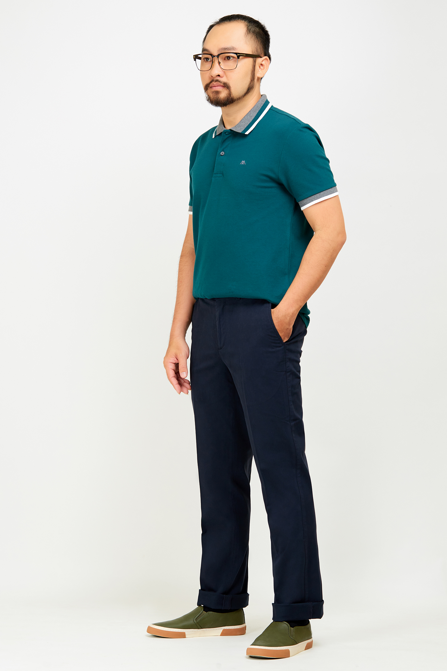 Quần Khaki Classic - 0ly xanh đen - HẾT HÀNG