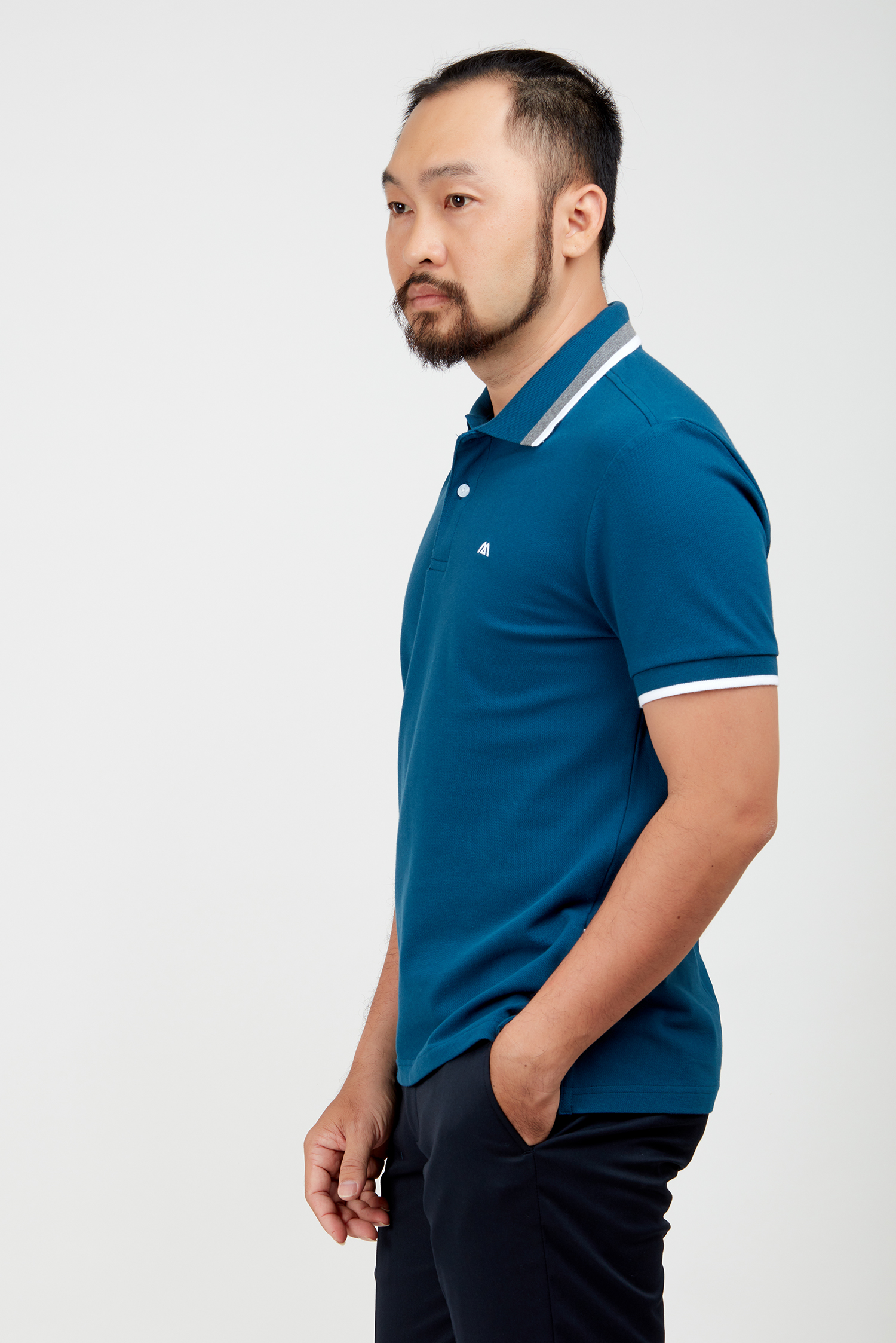 Áo Thun nam - Slim fit xanh rêu - HẾT HÀNG