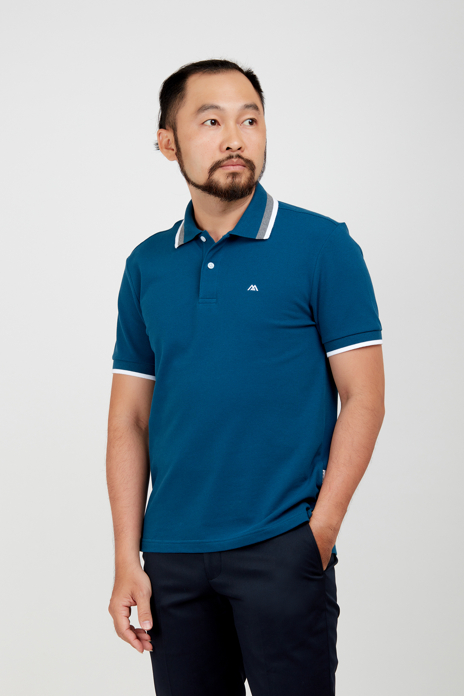 Áo Thun nam - Slim fit xanh rêu - HẾT HÀNG