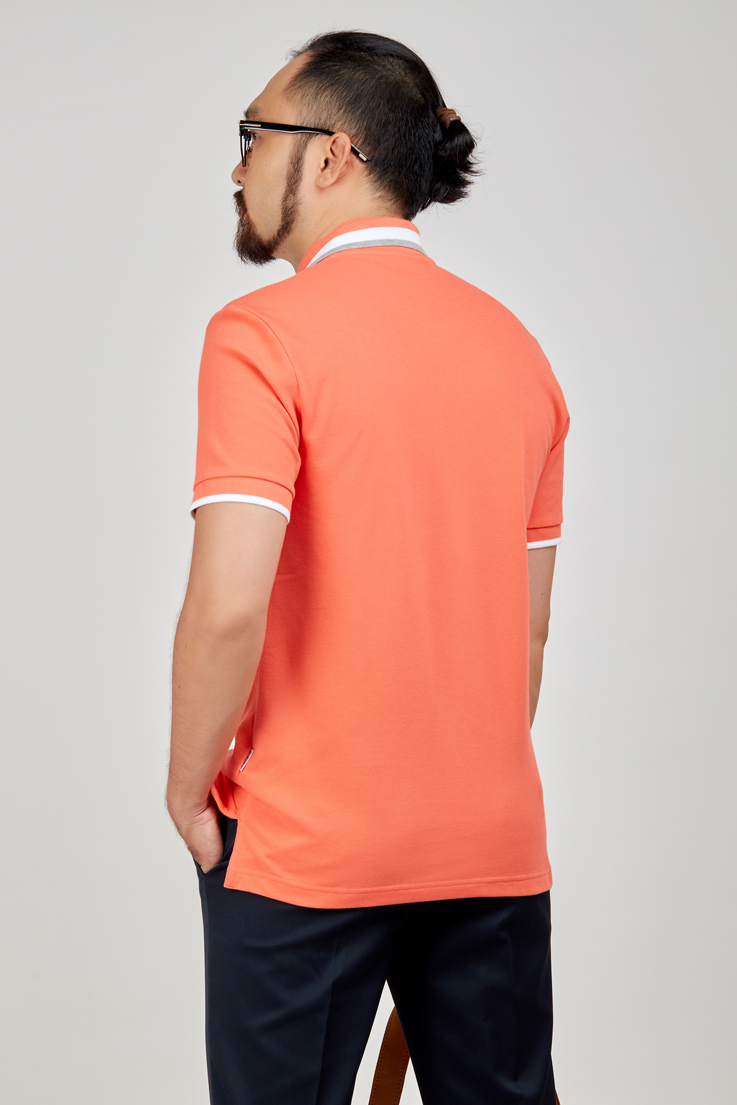 Áo Thun nam - Slim Fit màu cam - HẾT HÀNG