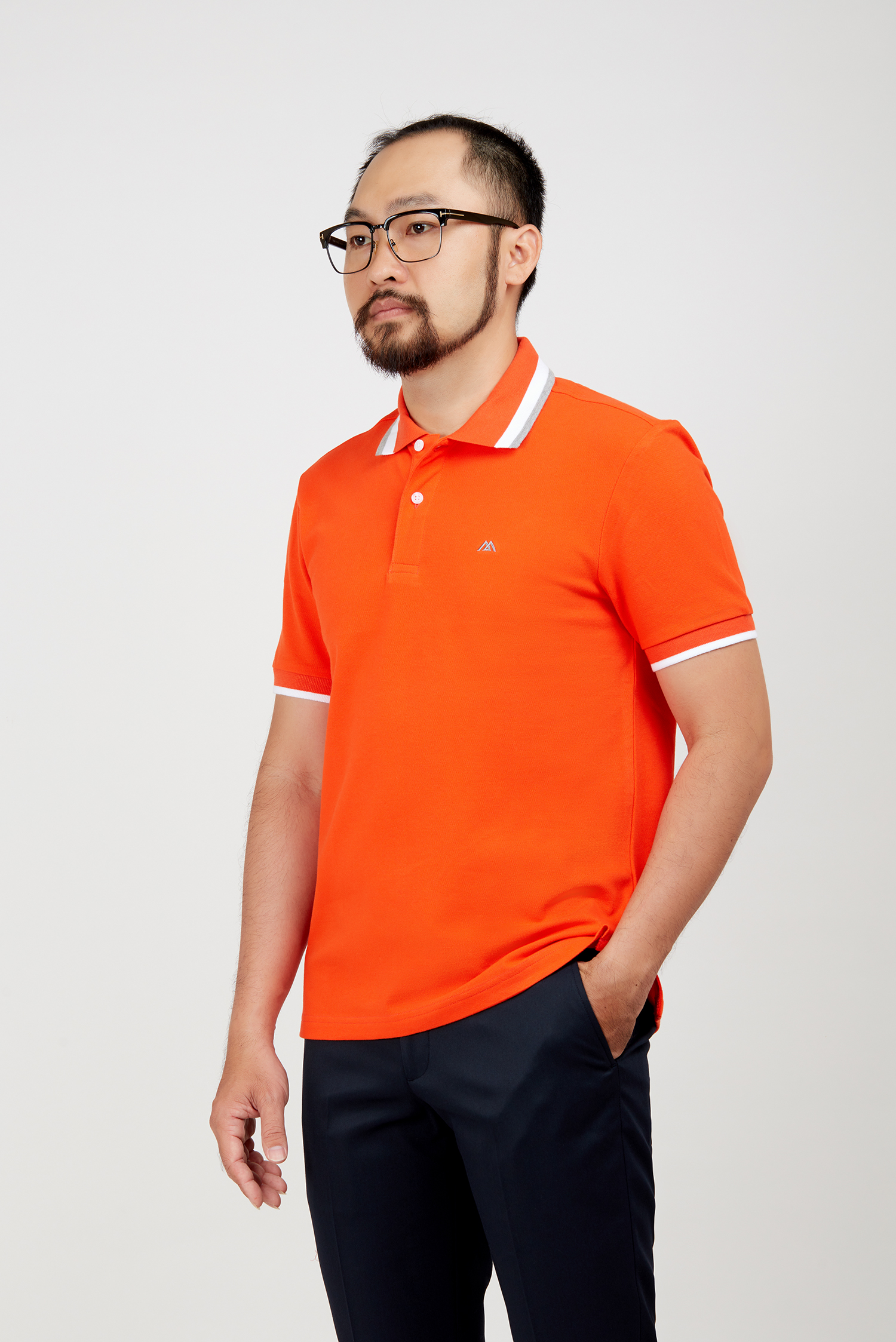 Áo Thun nam - Slim Fit màu cam - HẾT HÀNG