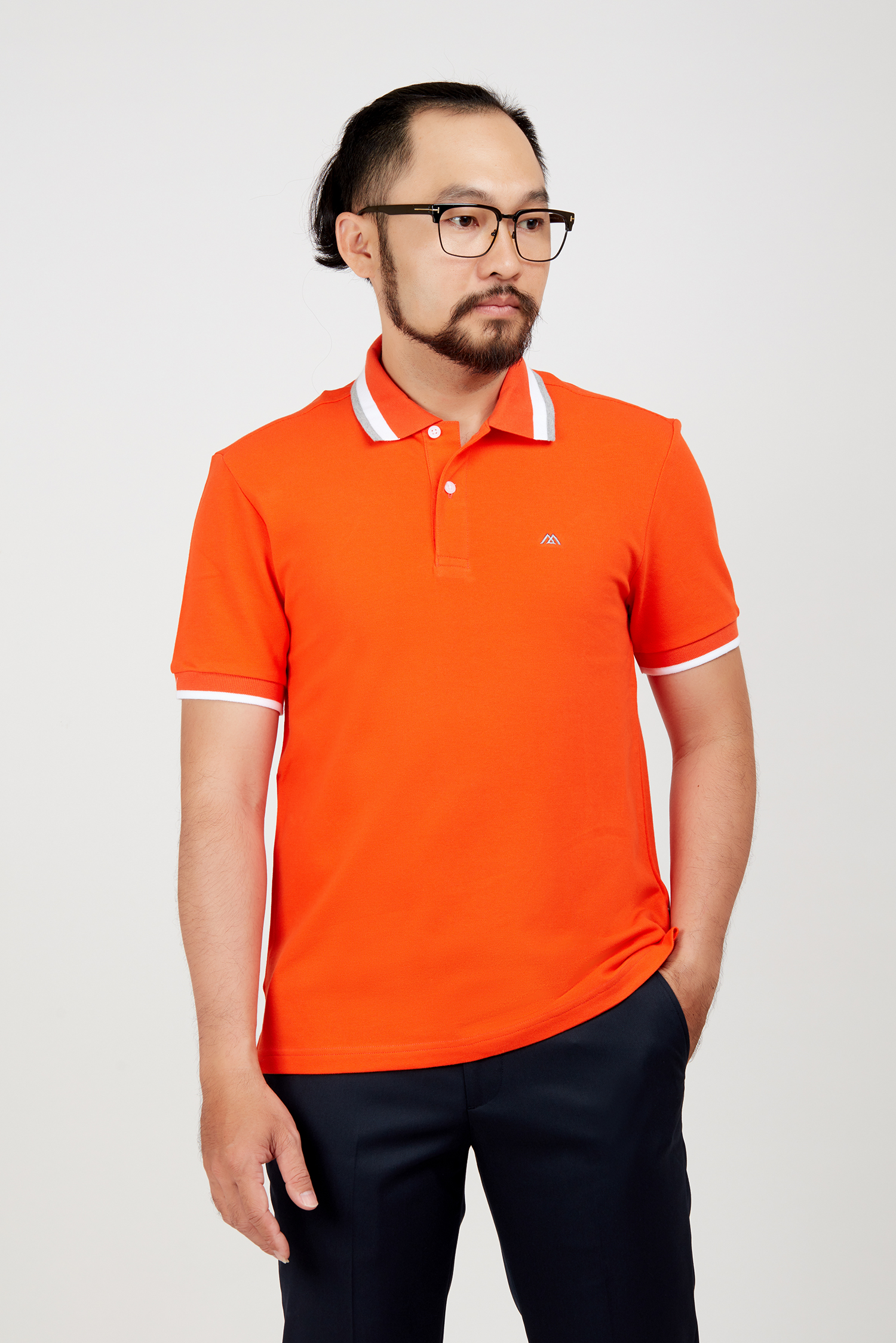 Áo Thun nam - Slim Fit màu cam - HẾT HÀNG