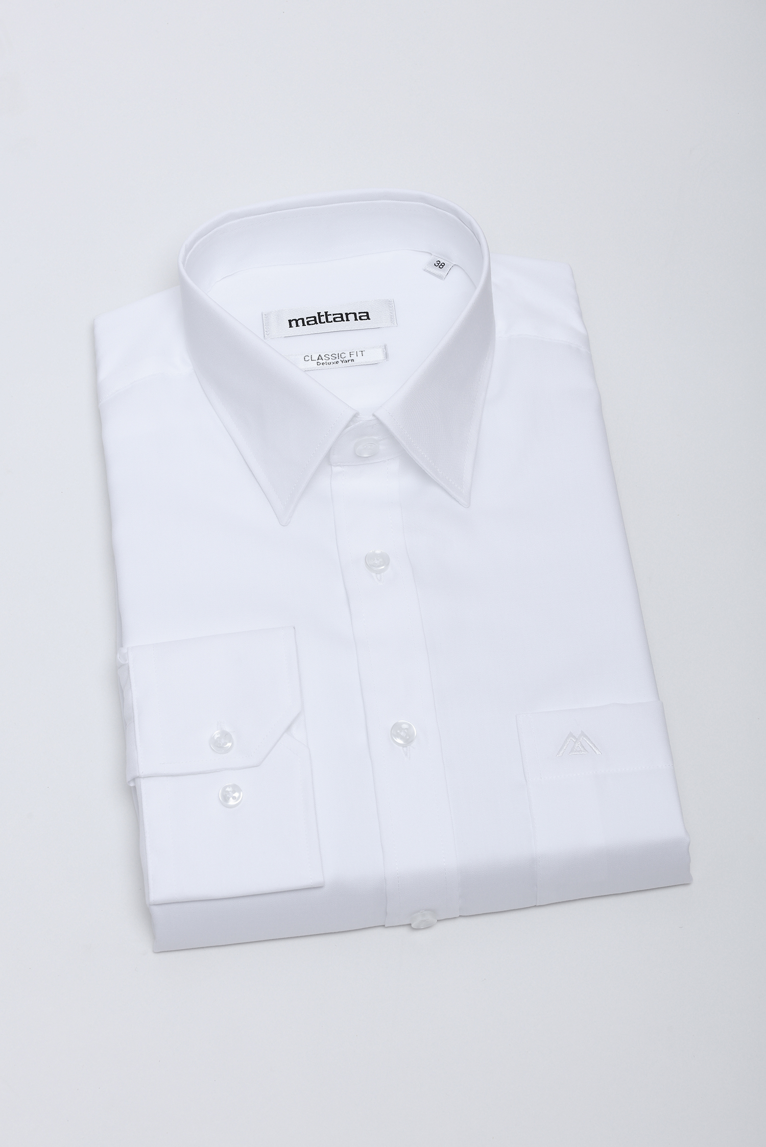 Áo sơ mi nam Dài tay - Classic, trắng trơn