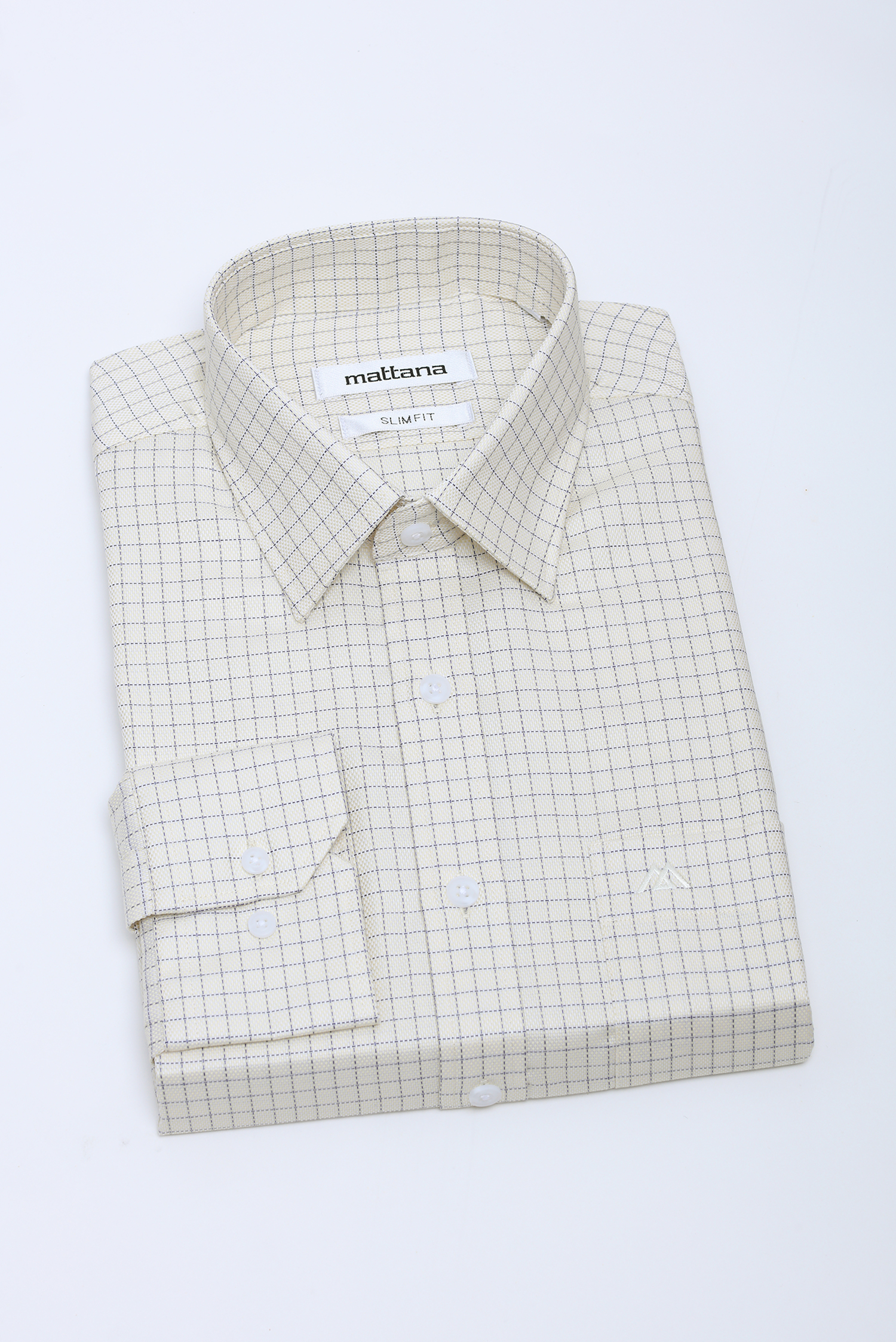 Sơ mi nam DT - Slimfit trắng ca rô - HẾT HÀNG