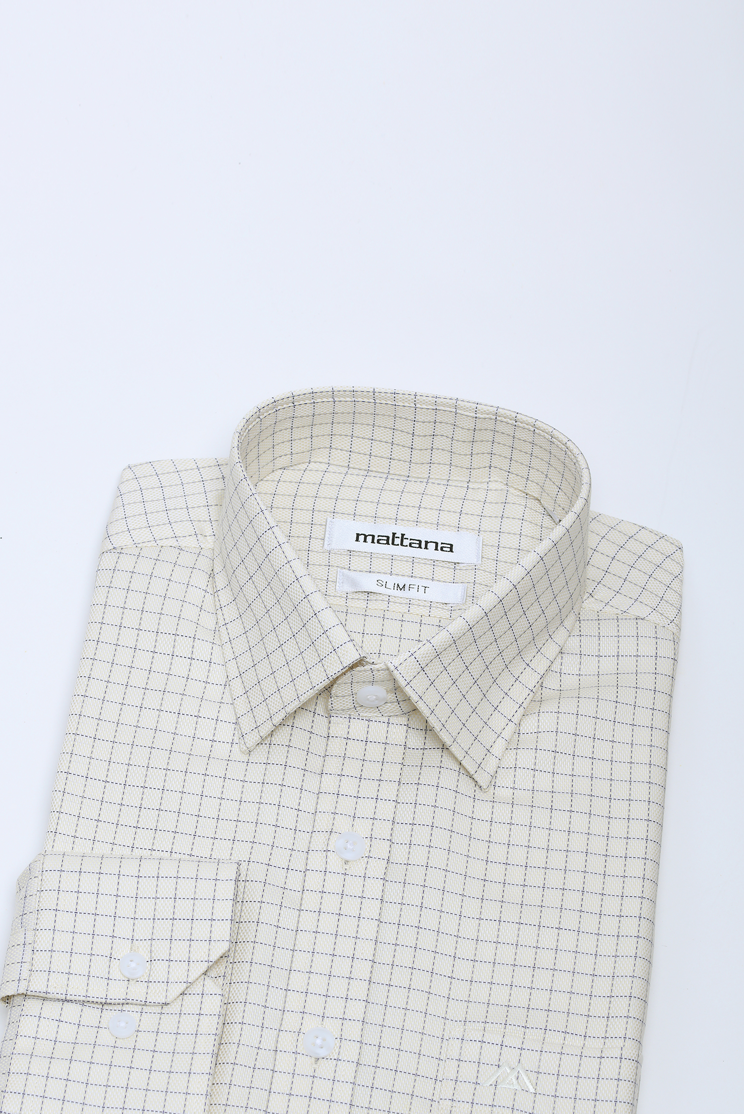 Sơ mi nam DT - Slimfit trắng ca rô - HẾT HÀNG