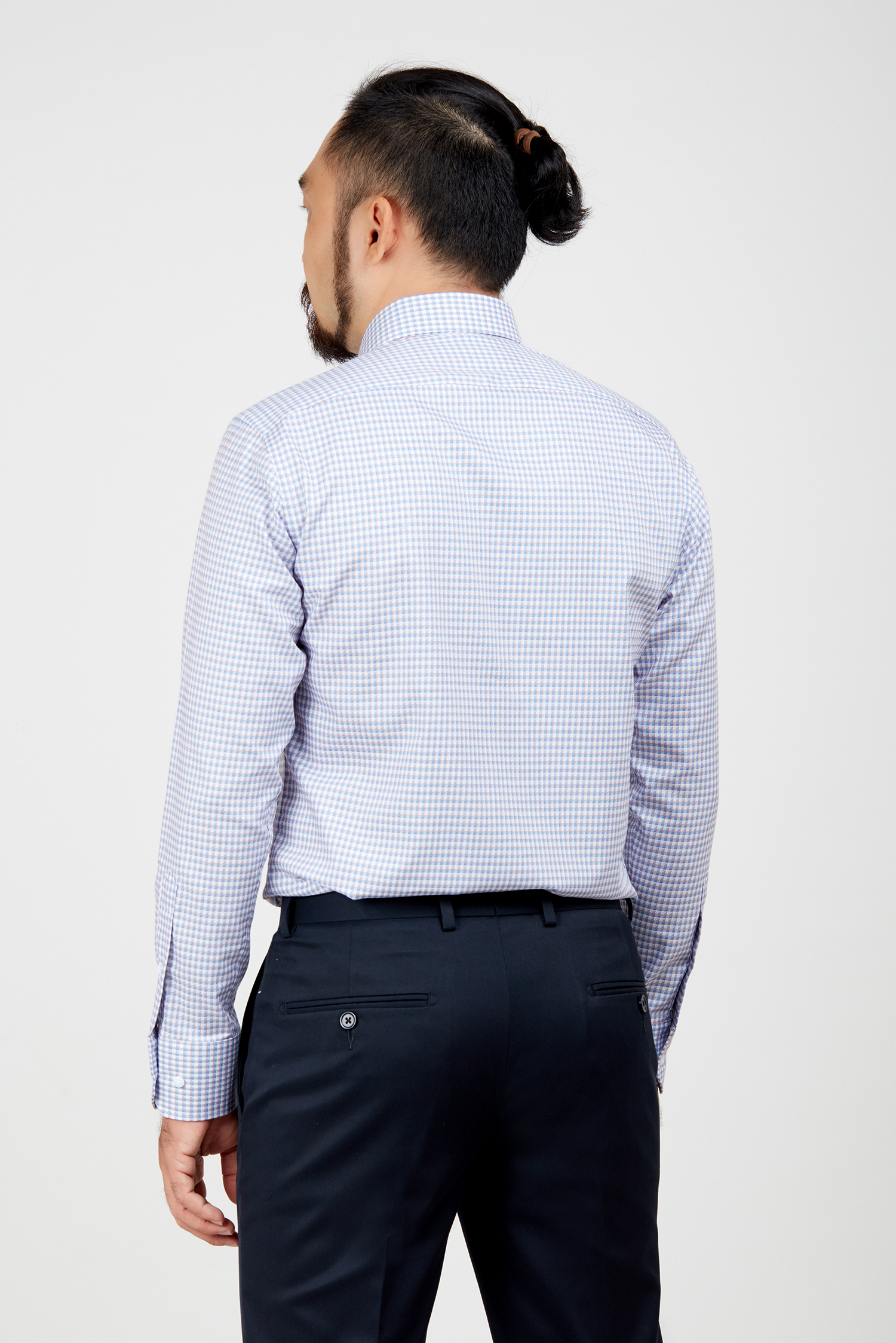 Sơ mi nam DT - Regular ca rô họa tiết - HẾT HÀNG