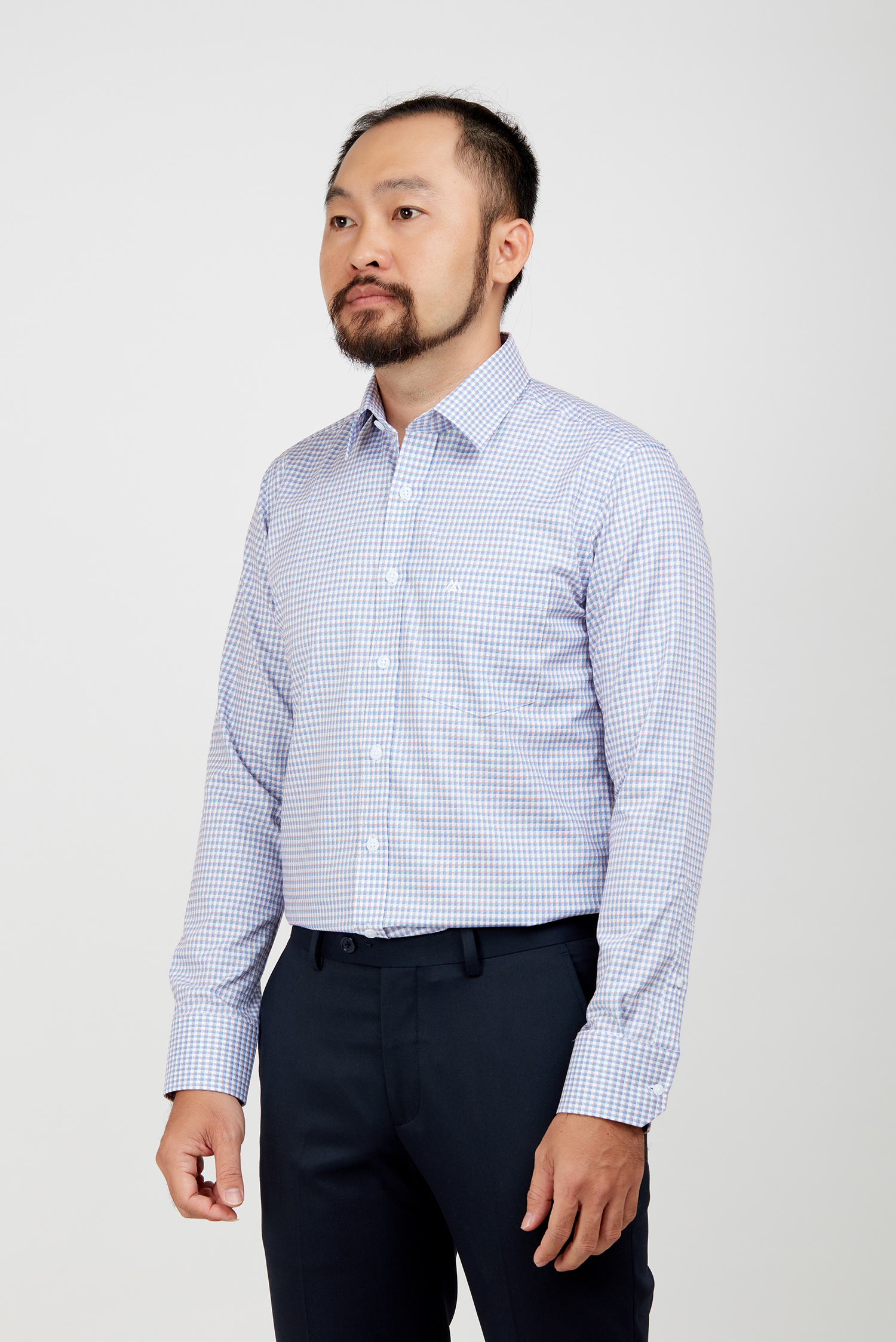 Sơ mi nam DT - Regular ca rô họa tiết - HẾT HÀNG