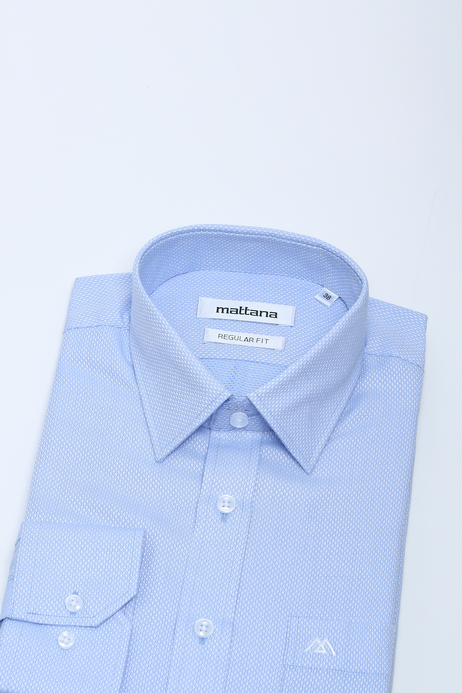 Sơ mi nam DT - Regular fit xanh ngọc - HẾT HÀNG