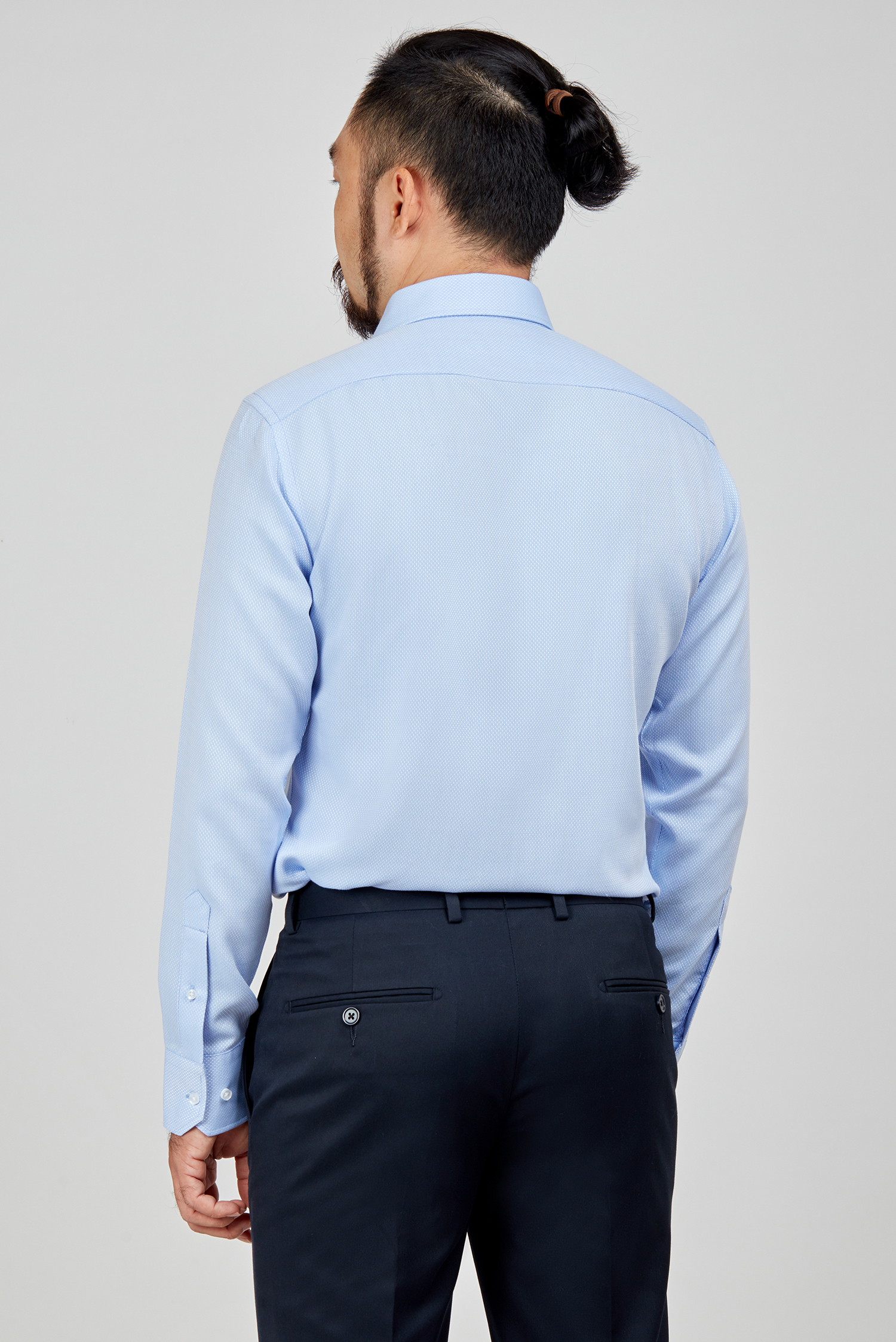 Sơ mi nam DT - Regular fit xanh ngọc - HẾT HÀNG