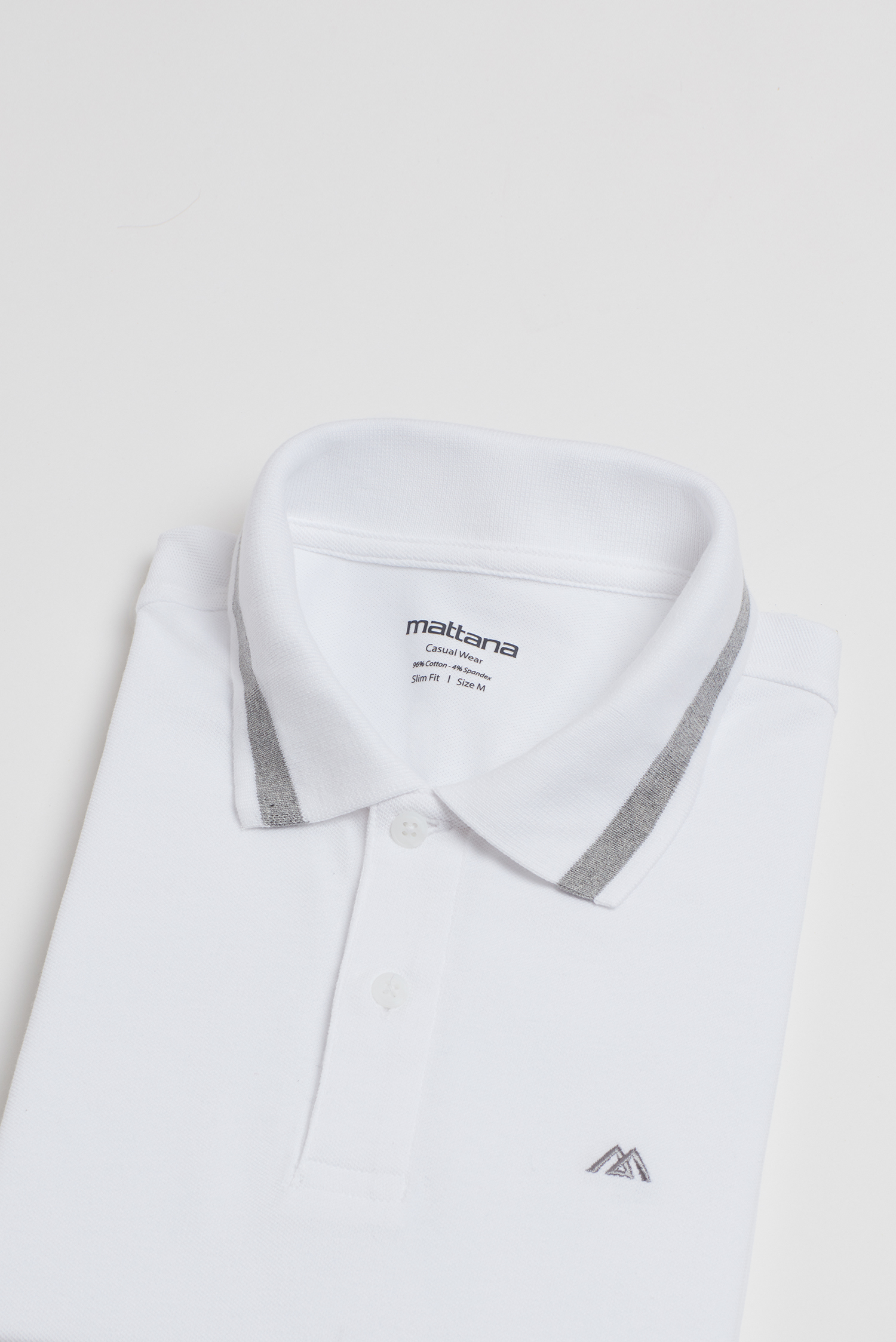 Áo Thun nam - Slim Fit trắng trơn