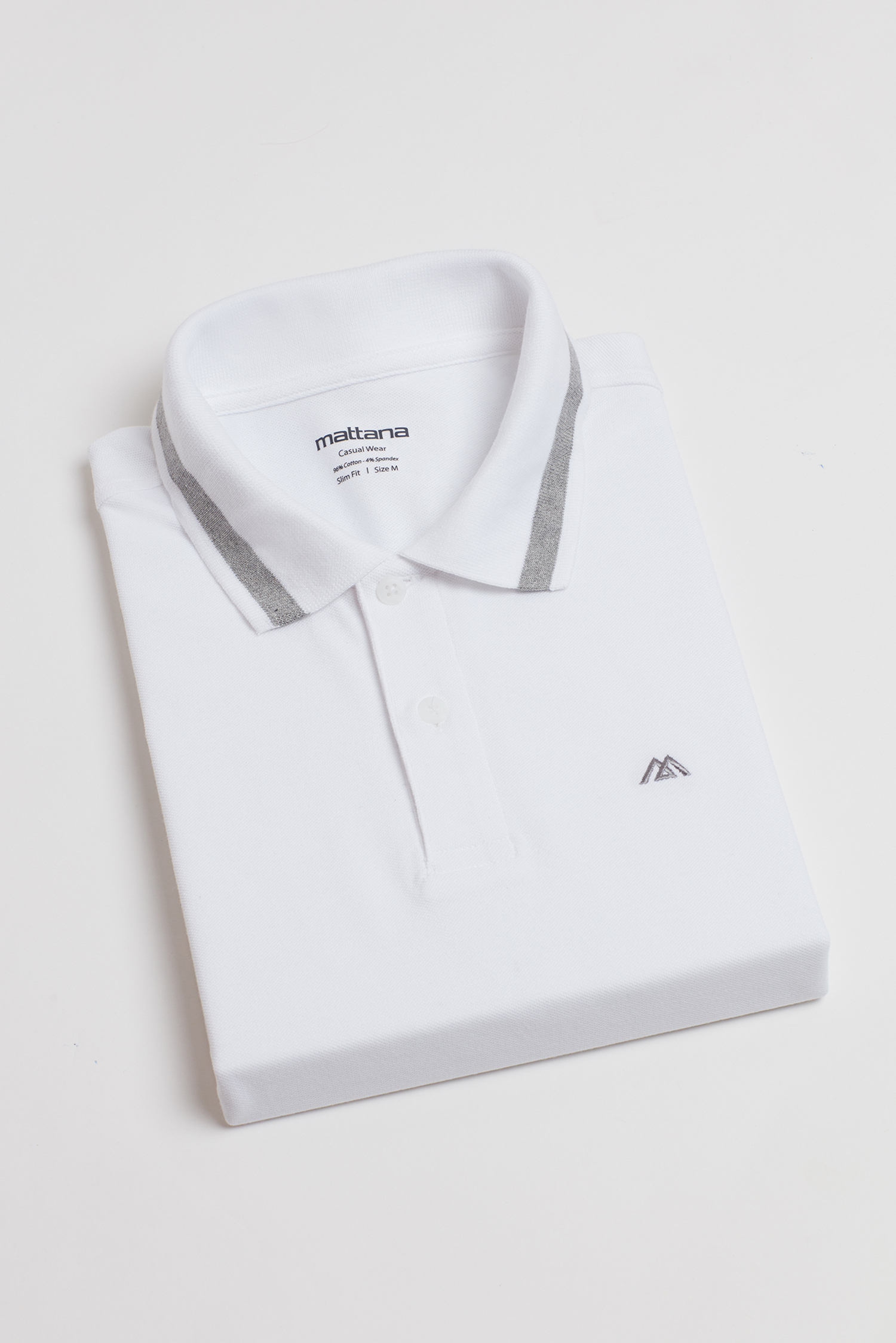 Áo Thun nam - Slim Fit trắng trơn