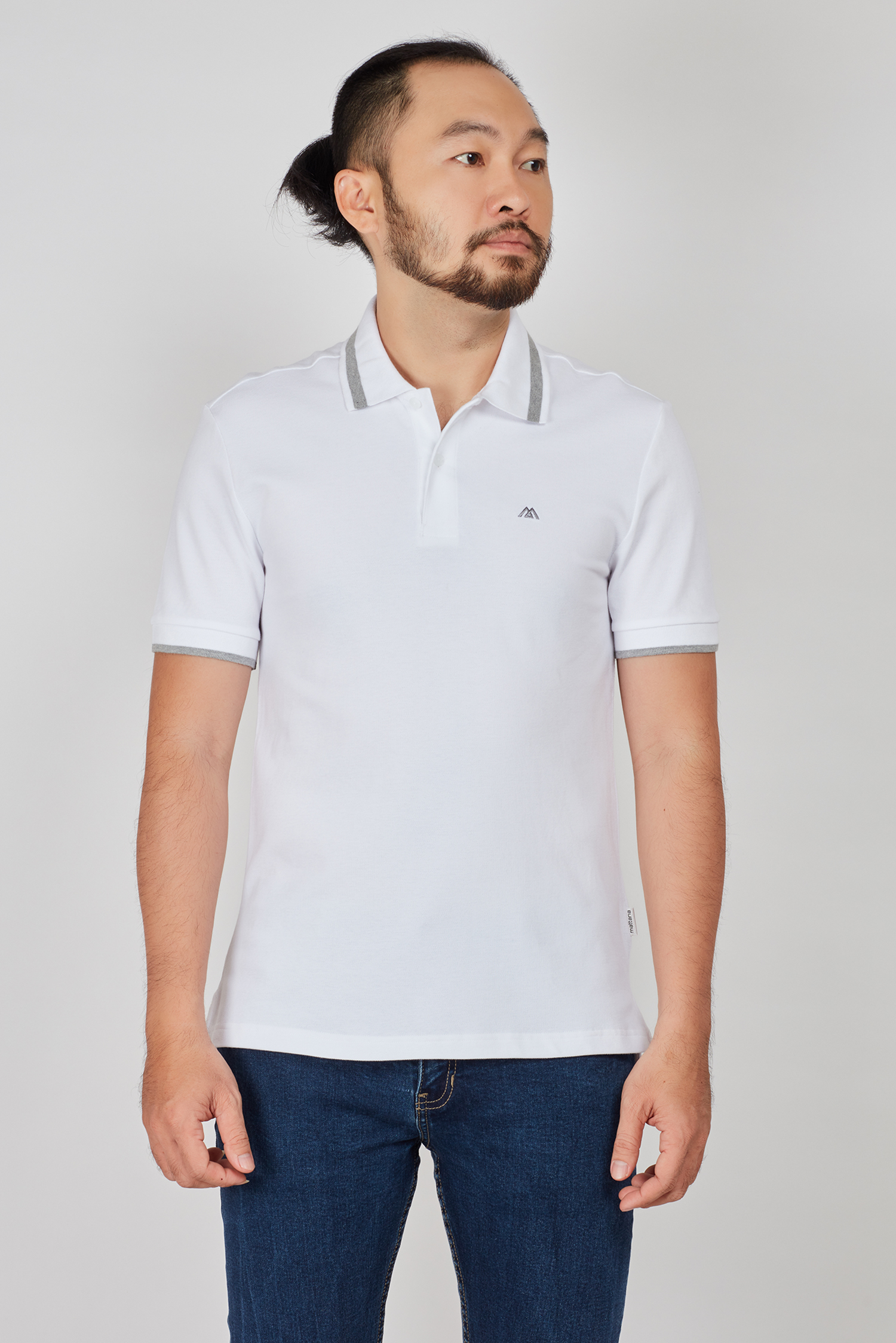 Áo Thun nam - Slim Fit trắng trơn