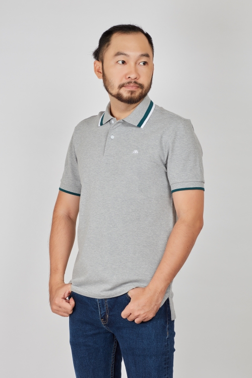 Áo Thun nam - Slim Fit xám trơn