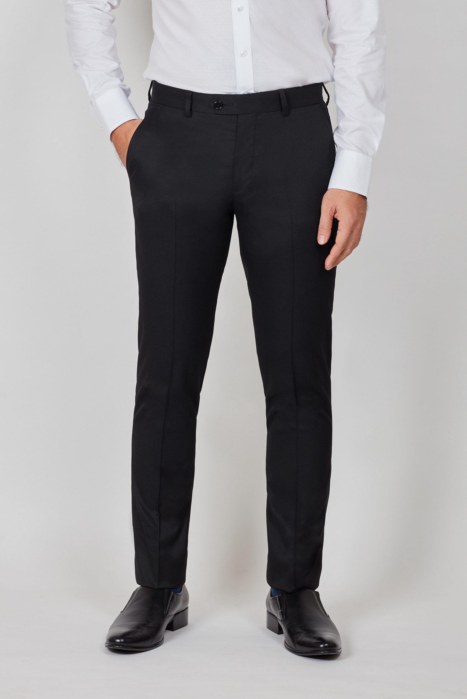 Quần Tây Nam Slimfit không ly đen trơn