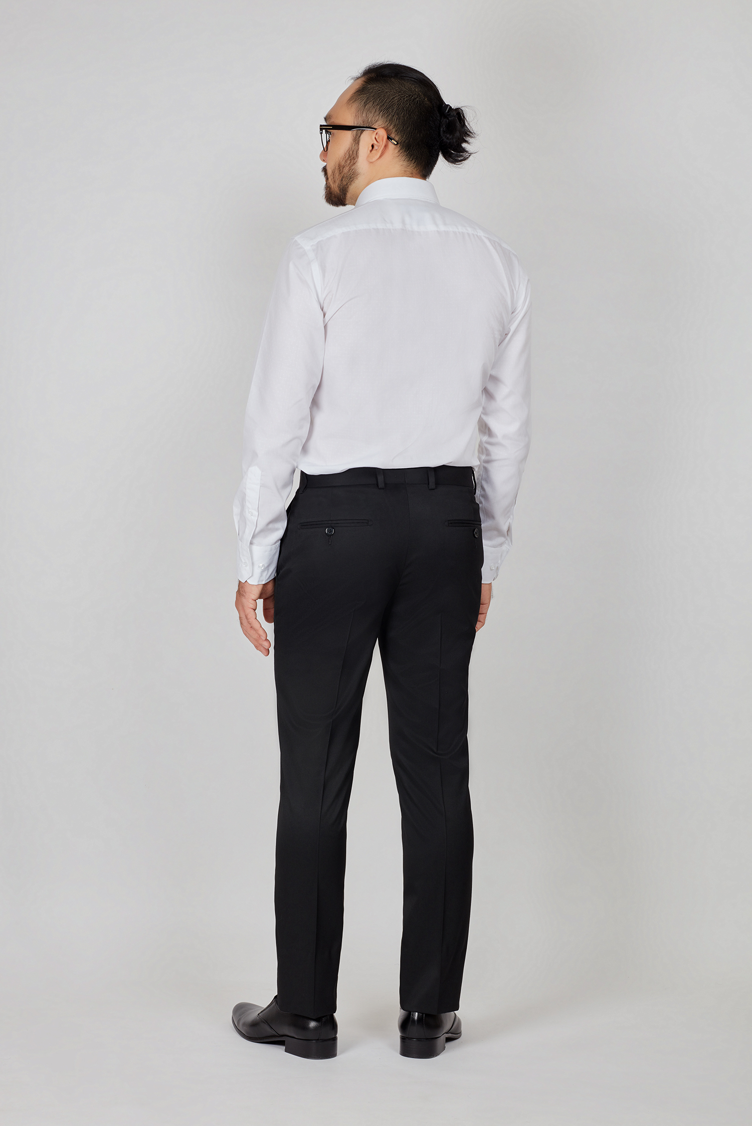 Quần Tây Nam Slimfit không ly đen trơn