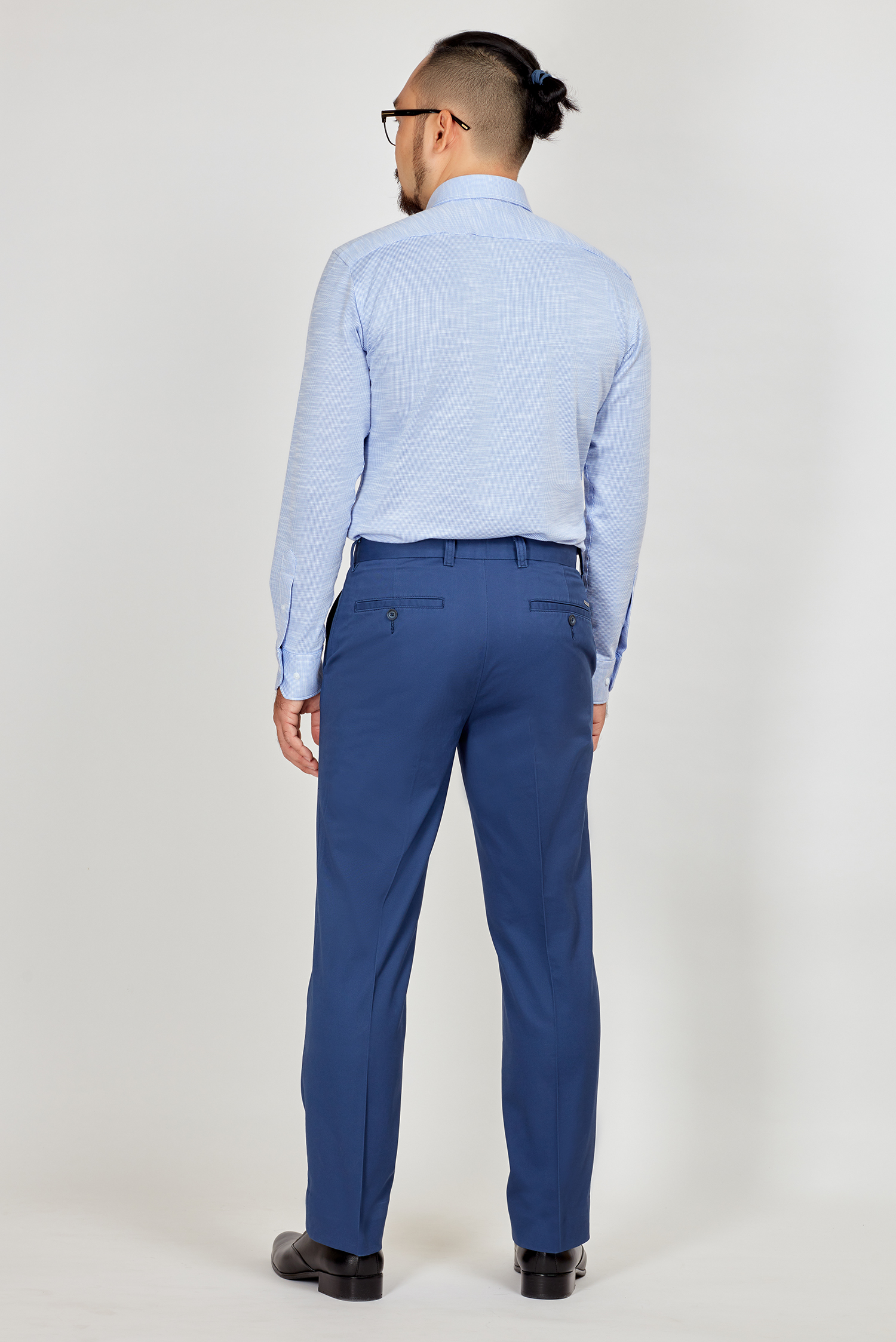 Quần kaki nam Casual không ly xanh dương - HẾT HÀNG