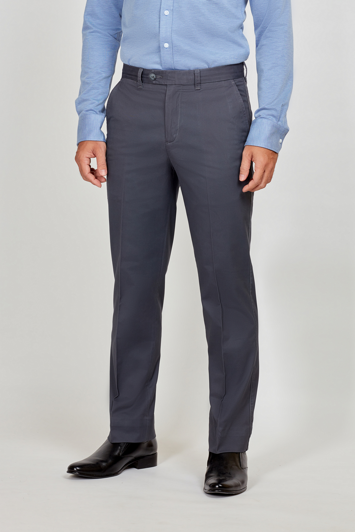 Quần kaki nam Casual không ly xám - HẾT HÀNG