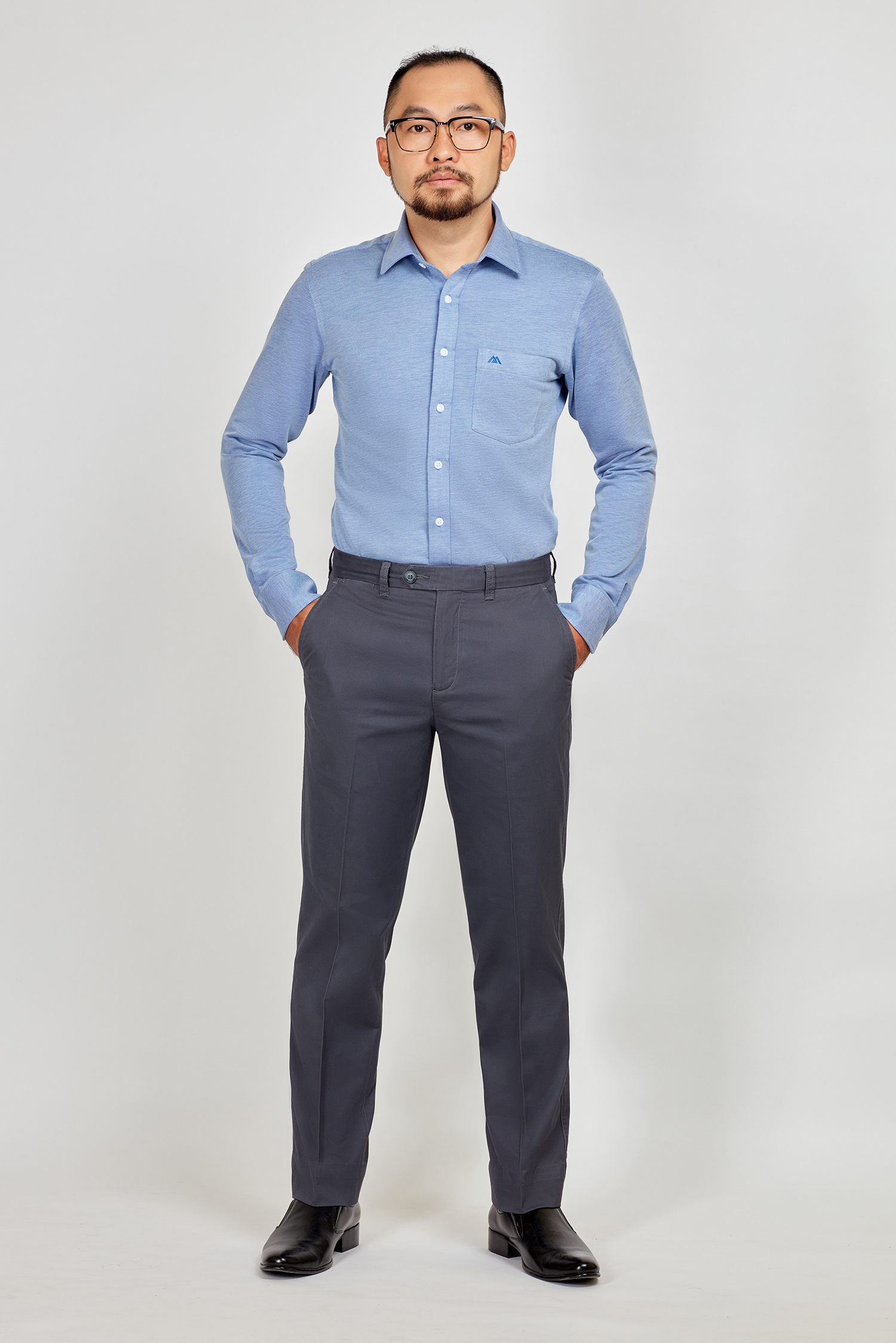 Quần kaki nam Casual không ly xám - HẾT HÀNG