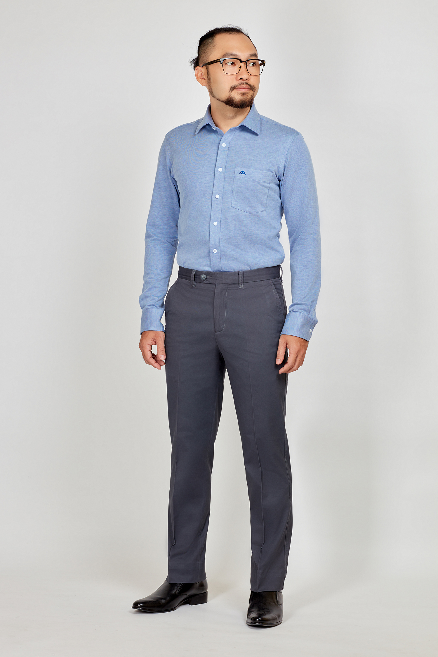 Quần kaki nam Casual không ly xám - HẾT HÀNG