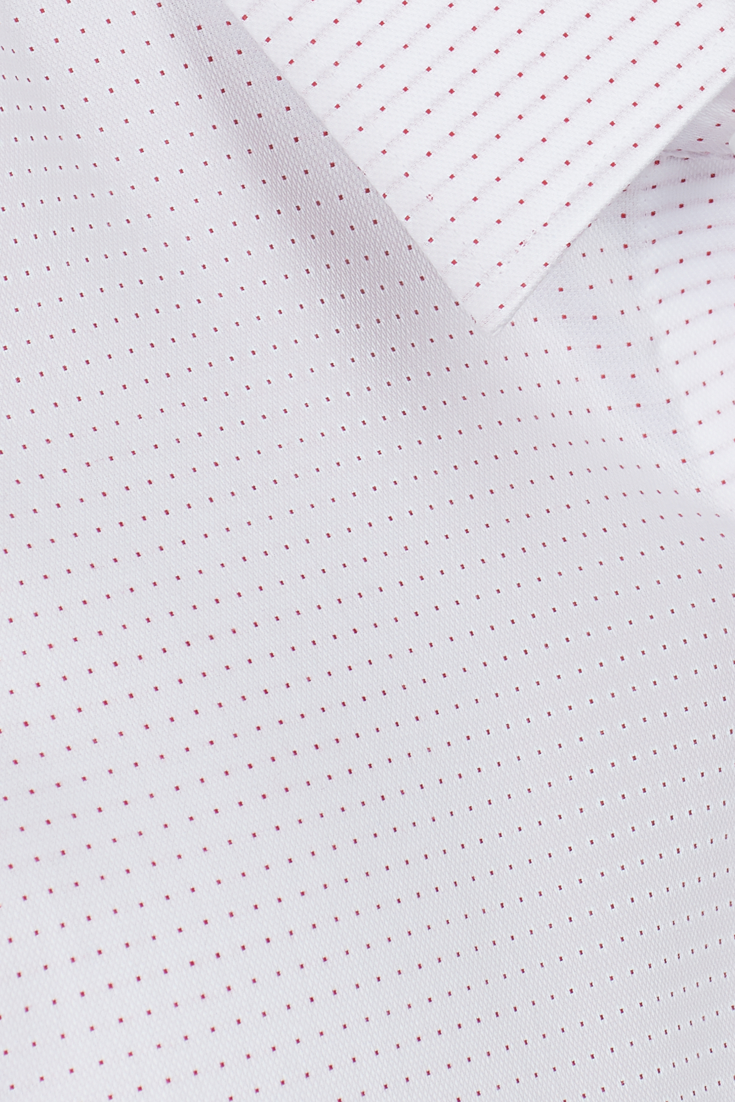 Áo sơ mi nam Slim fit trắng dài tay chấm bi - HẾT HÀNG