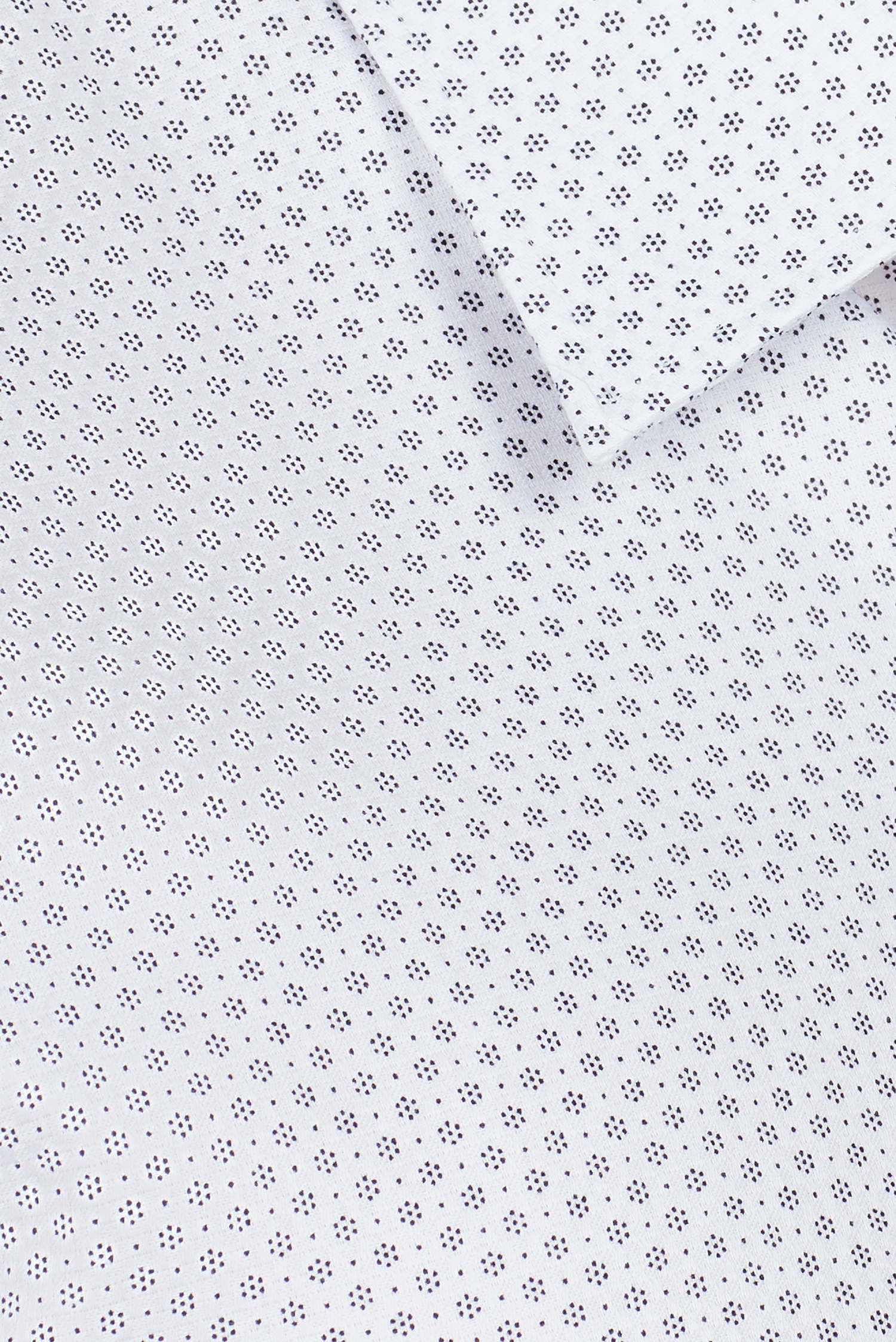 Áo sơ mi nam Slim fit trắng dài tay chấm bi - HẾT HÀNG